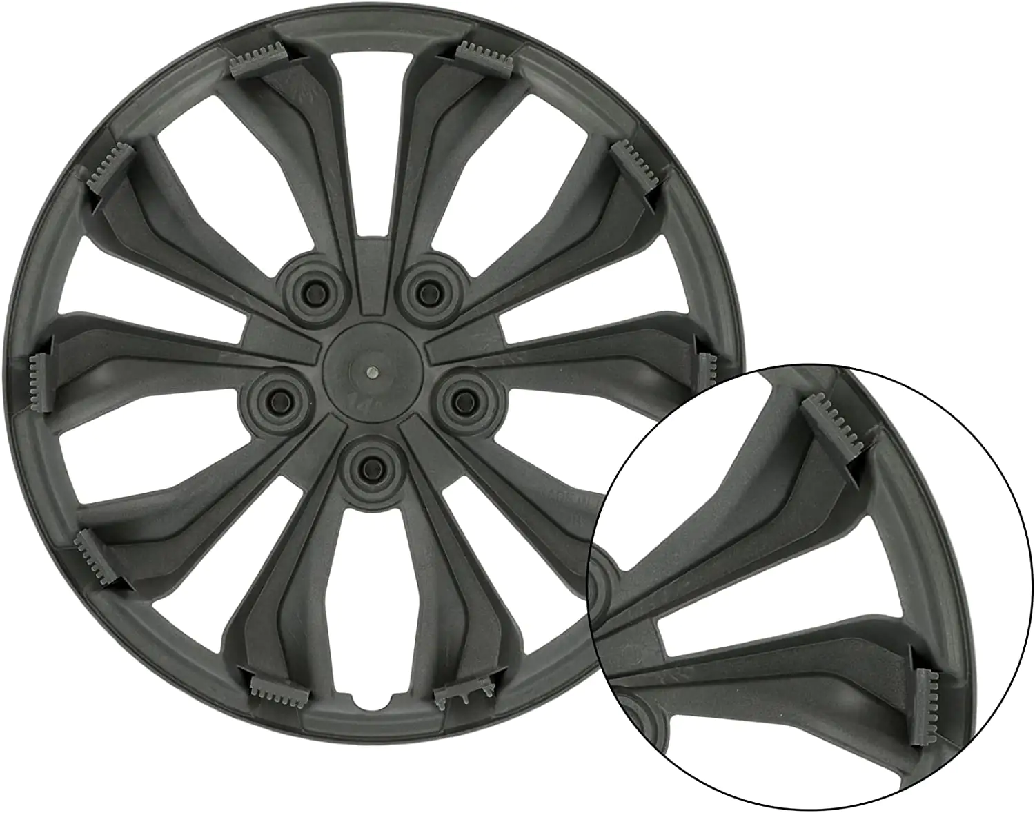 Goodyear Radzierblende Flexo 40 cm (16 Zoll) schwarz Chromring 4 Stück