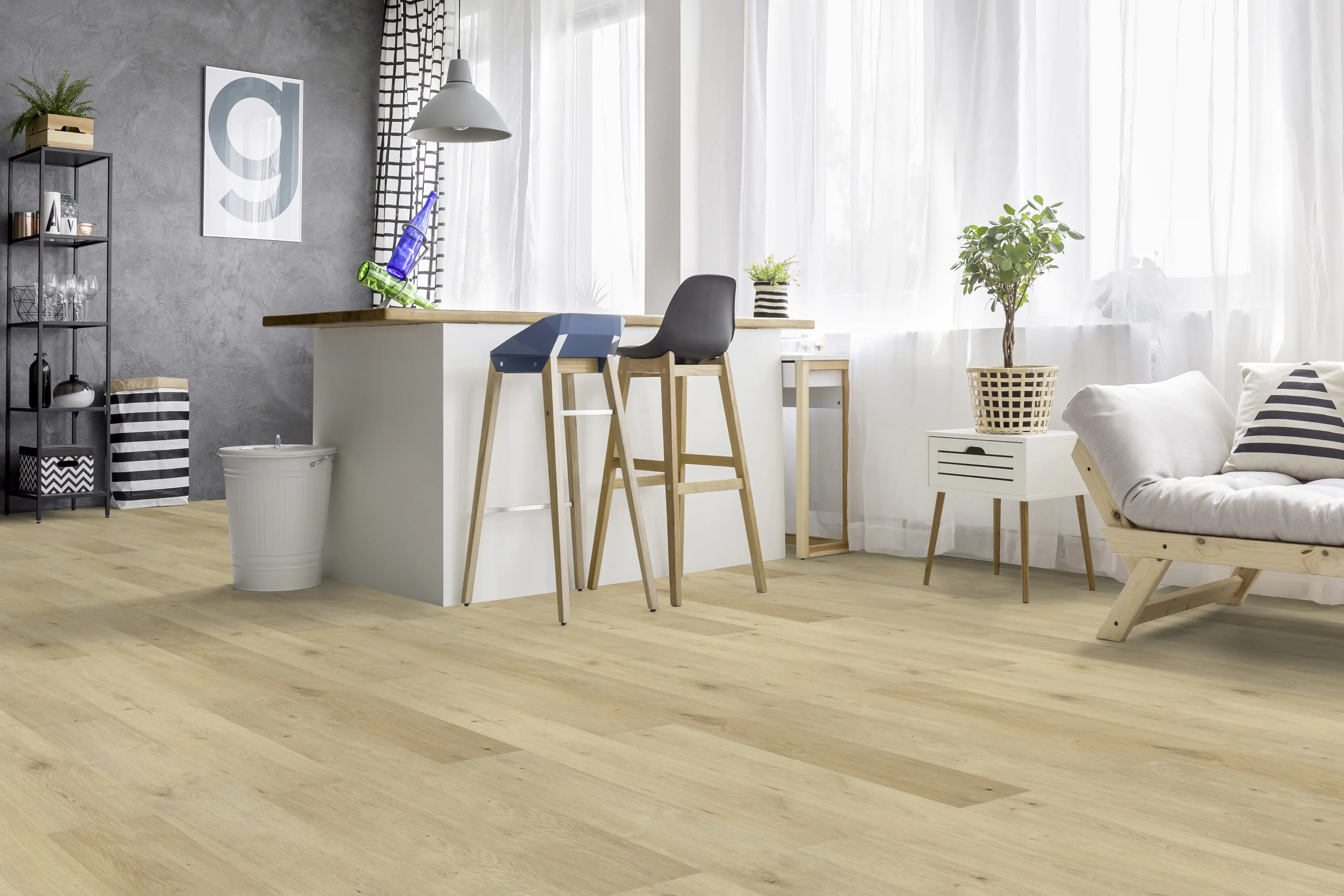 Classen Laminat Megaloc Aquaprotect 128,5 x 19,2 cm 8 mm Eiche Sombra