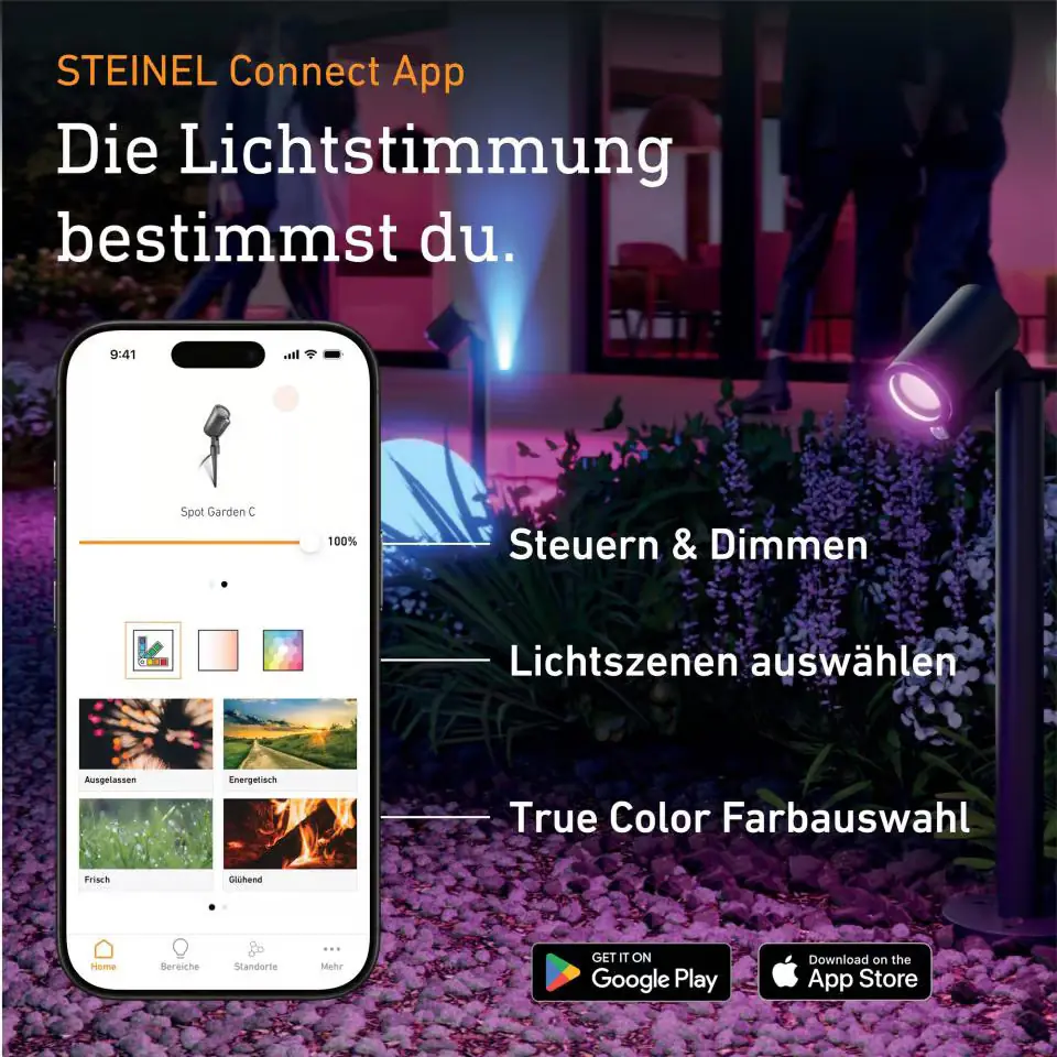 Steinel LED Strahler Spot Garten 24V Starter-Set warmweiß-neutralweiß anthrazit