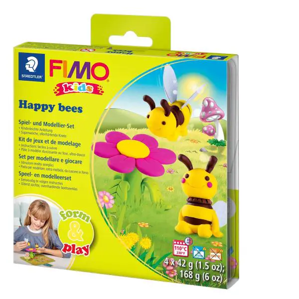 Fimo Modelliermasse kids Form & Play Set Happy Bees