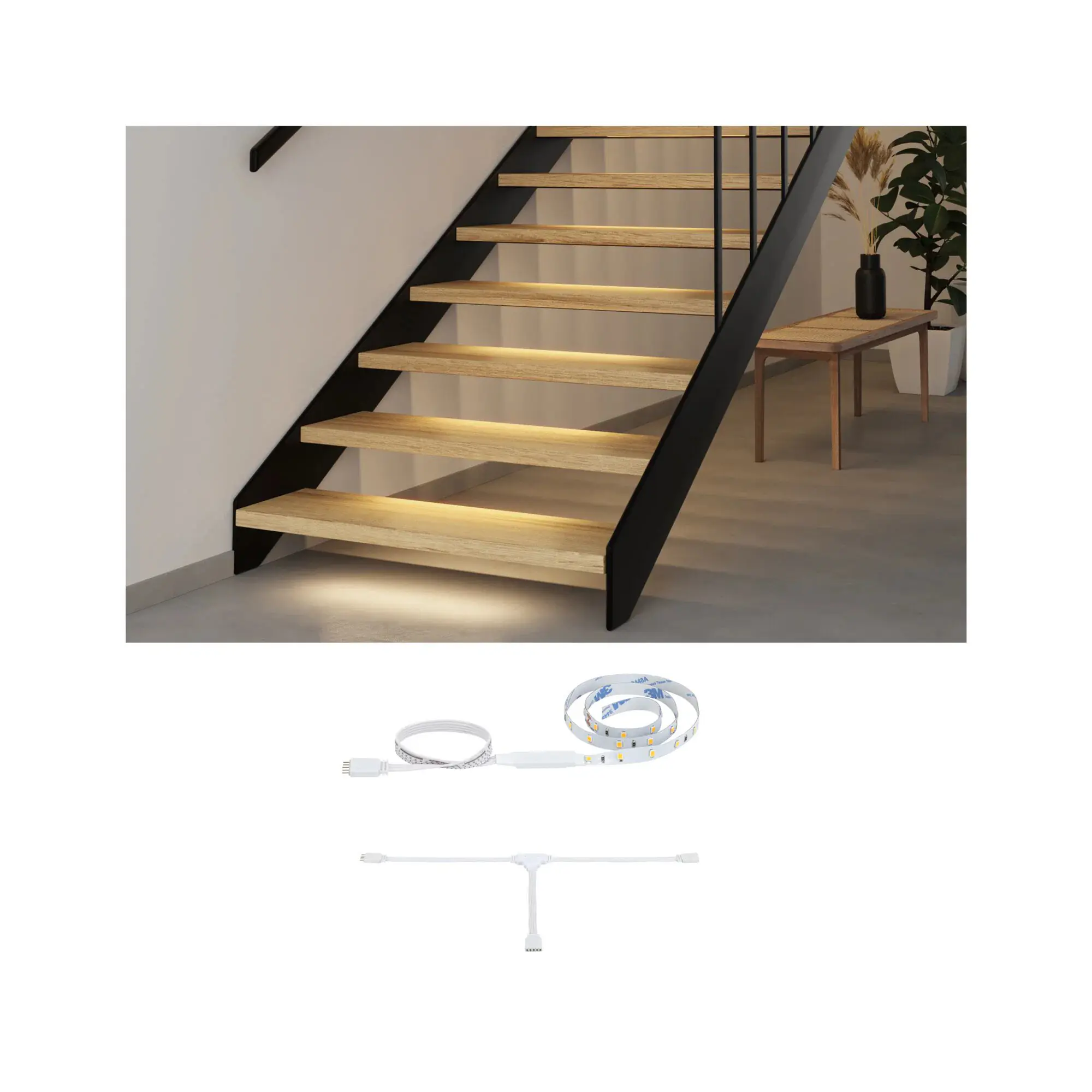 Paulmann LED-Streifen MaxLED Stair Step 50 cm 0,3 W warmweiß weiß dimmbar