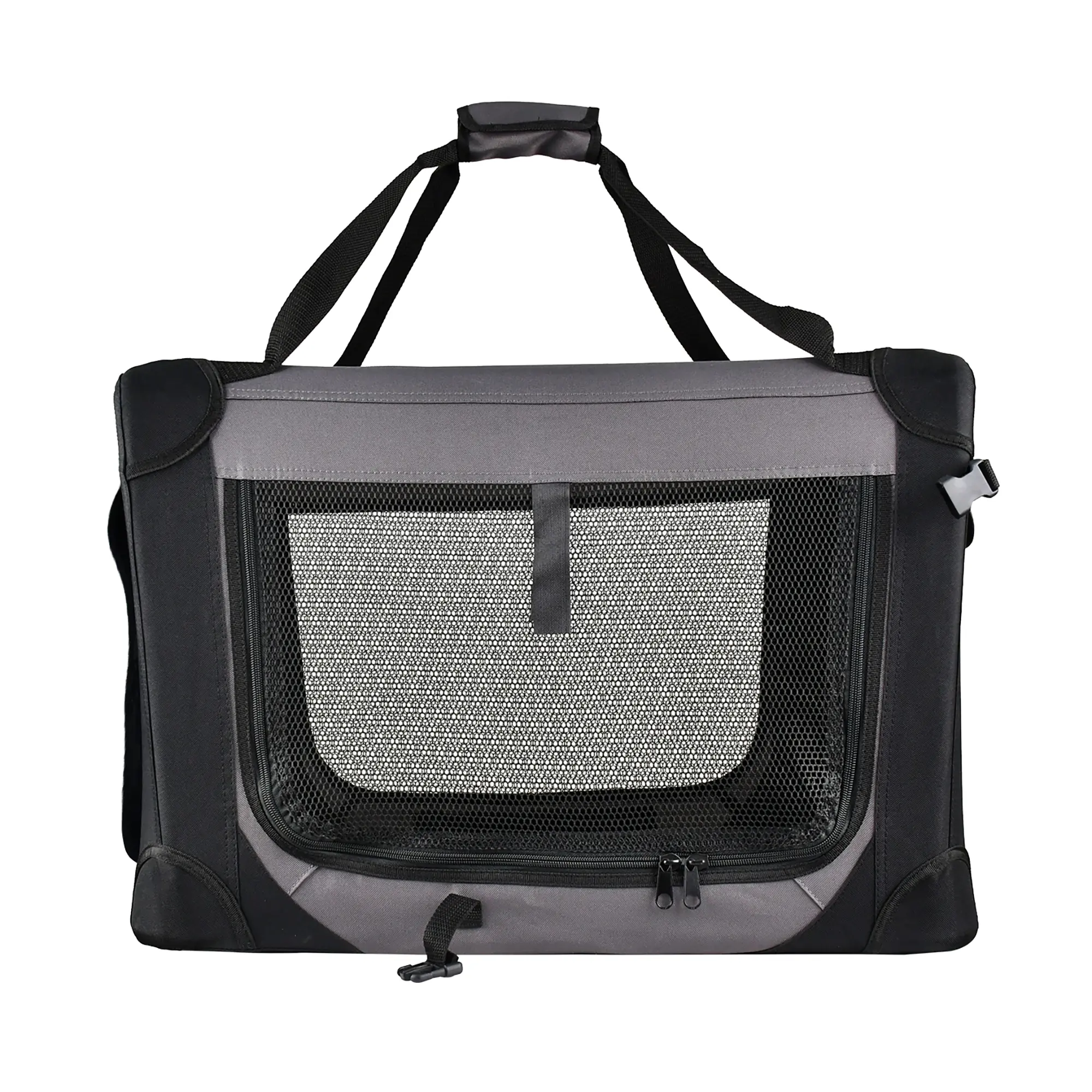 Trendline Tiertransportbox 49,5 x 35,5 x 35 cm schwarz-grau
