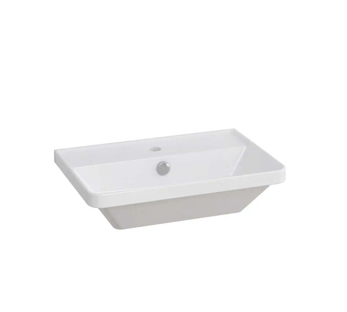 Primaster Waschbecken Keramik Kiara 52 x 35 cm  weiß 
