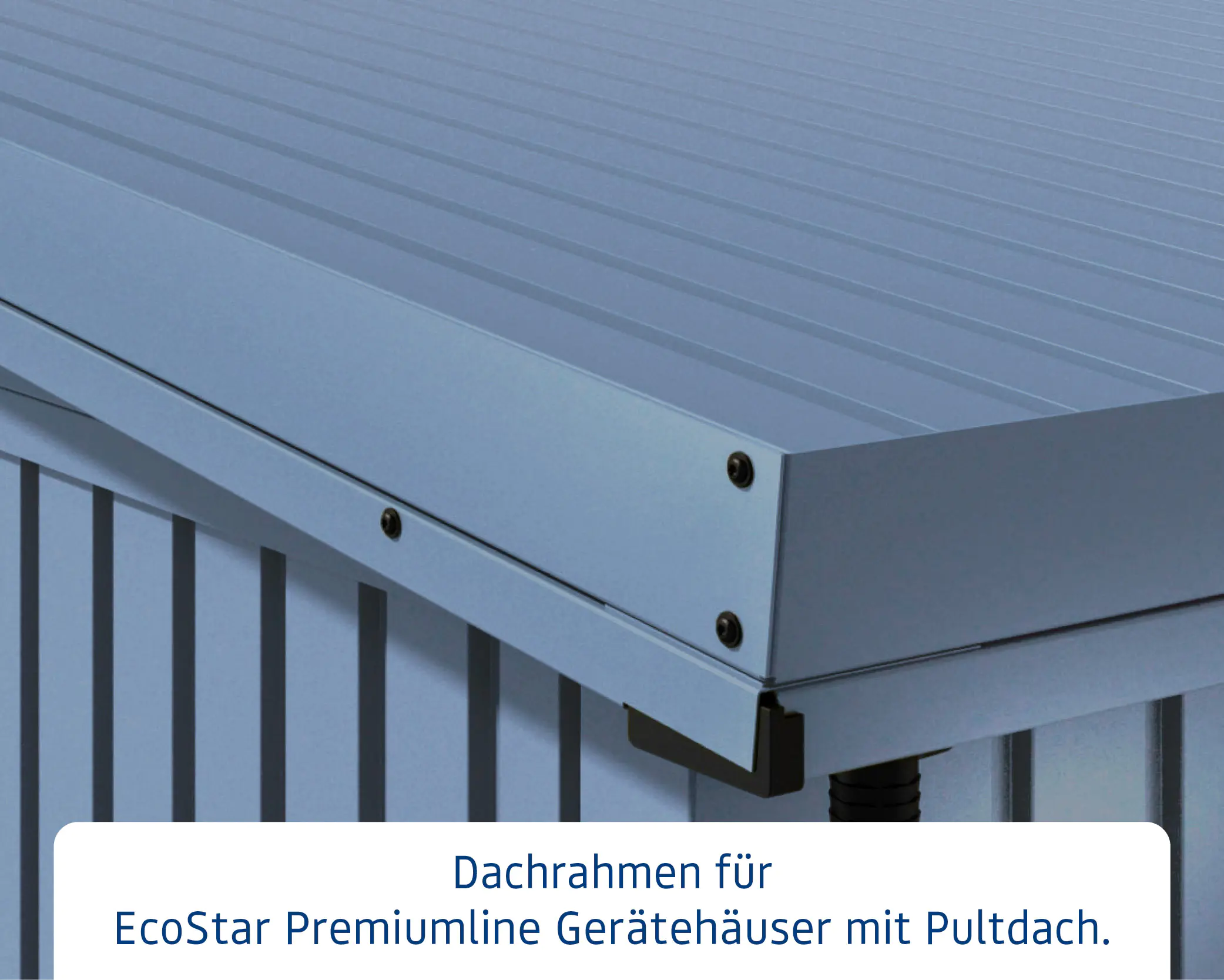 EcoStar Dachrahmen für Gründach Pultdach Typ 2 blau