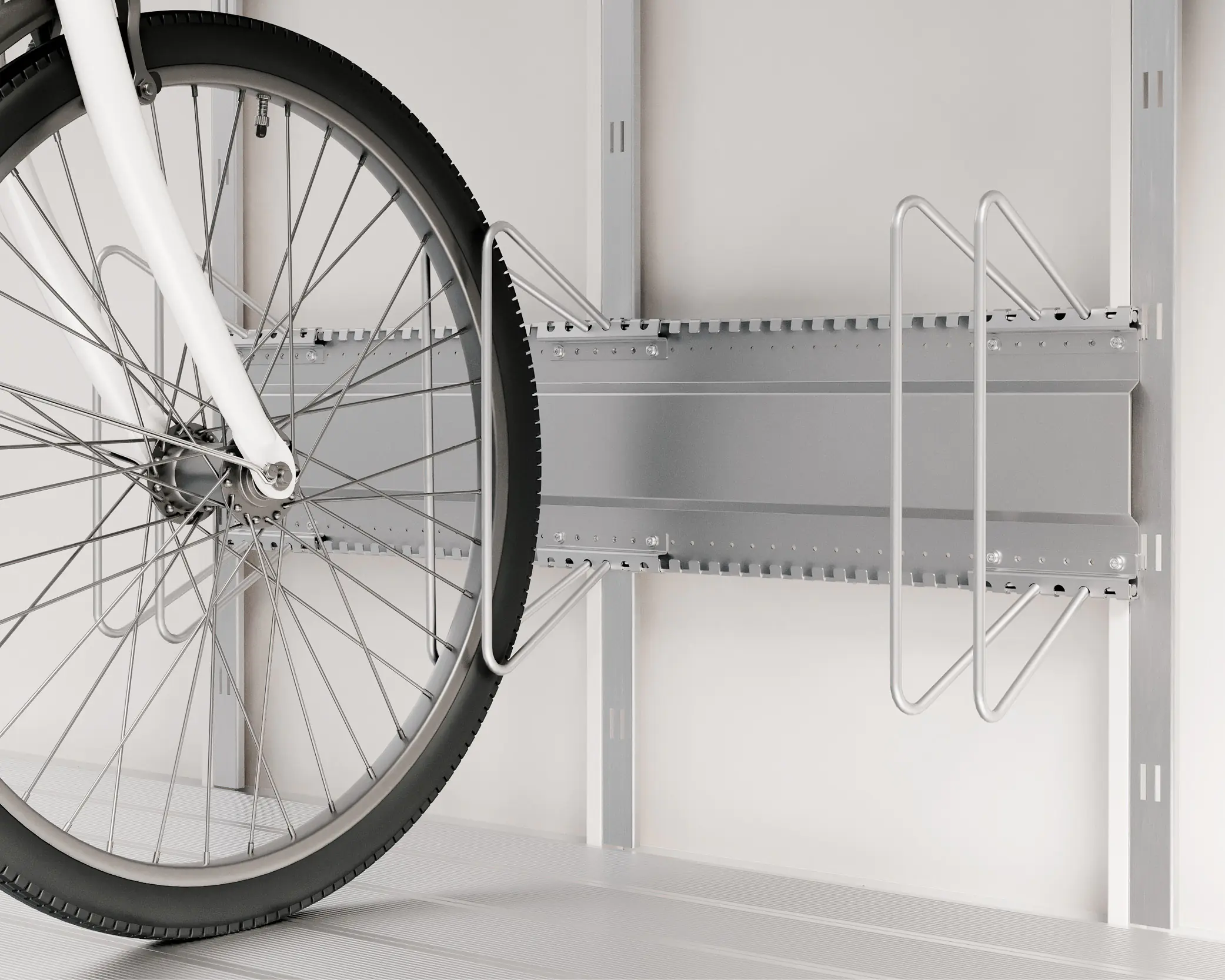 EcoStar Fahrradhalter 960 für Gerätehaus waagerecht