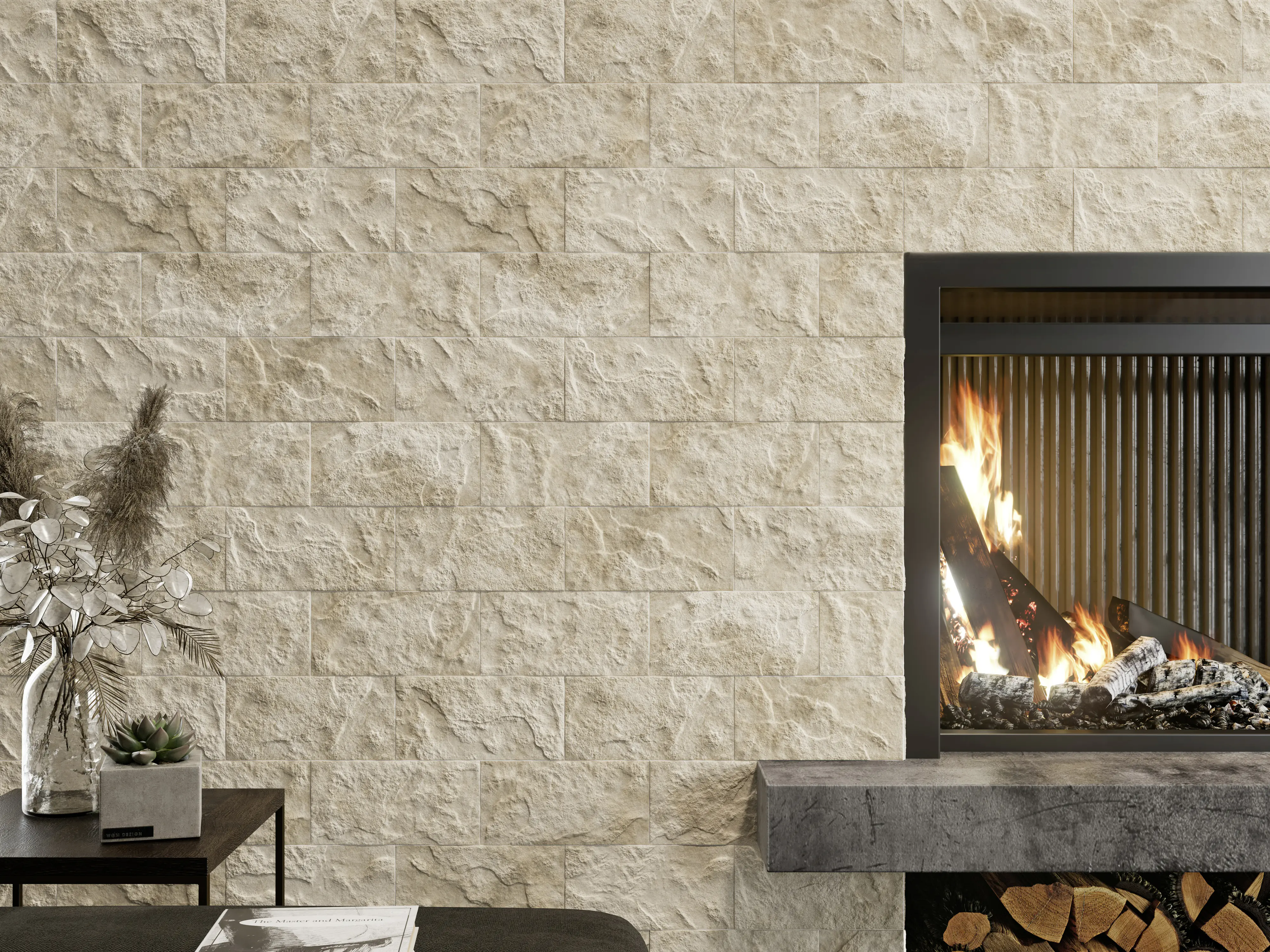 Verblendstein Soldeu 25 x 12,5 cm matt beige 