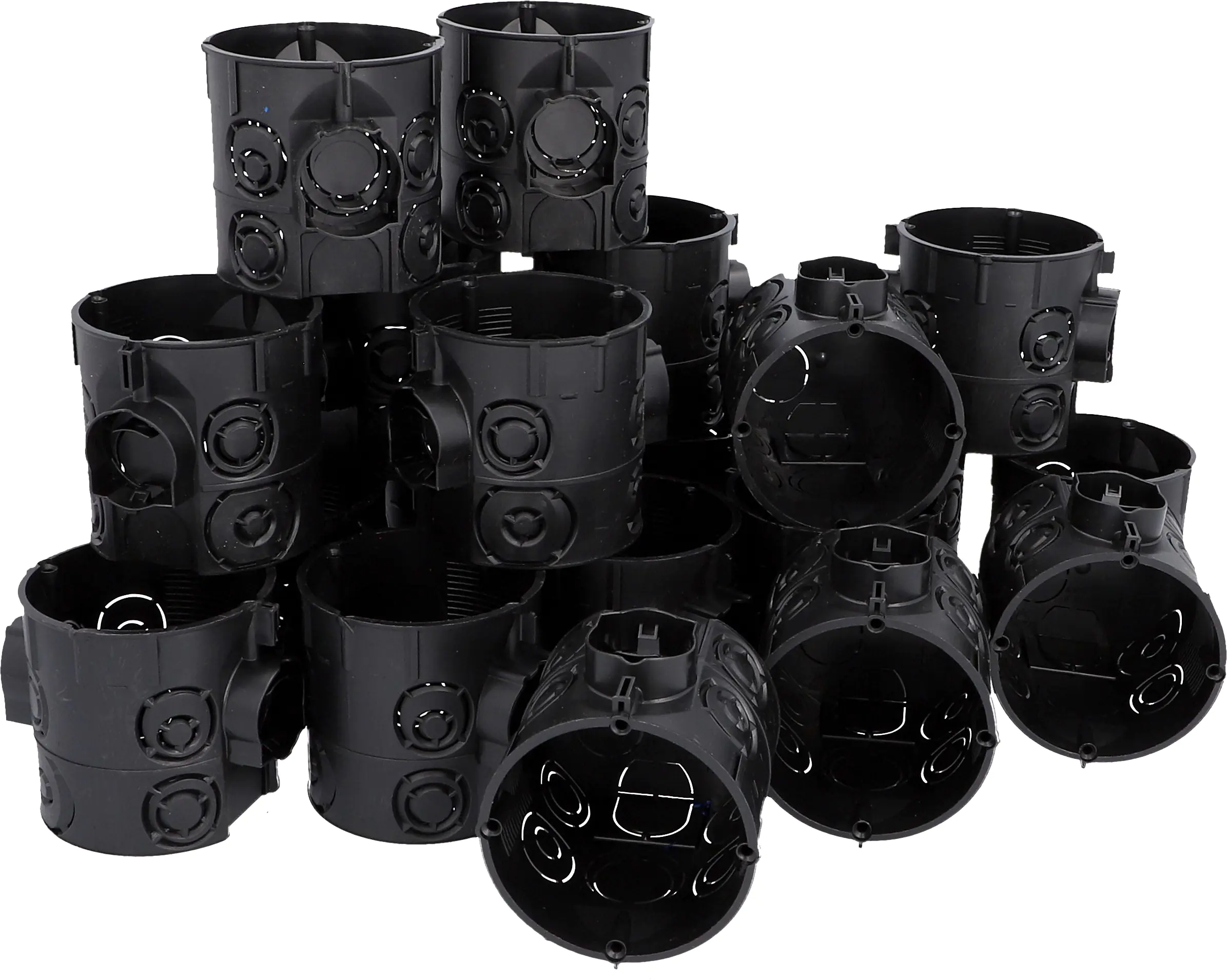 UP-Schalterdose 60 mm schwarz 20x