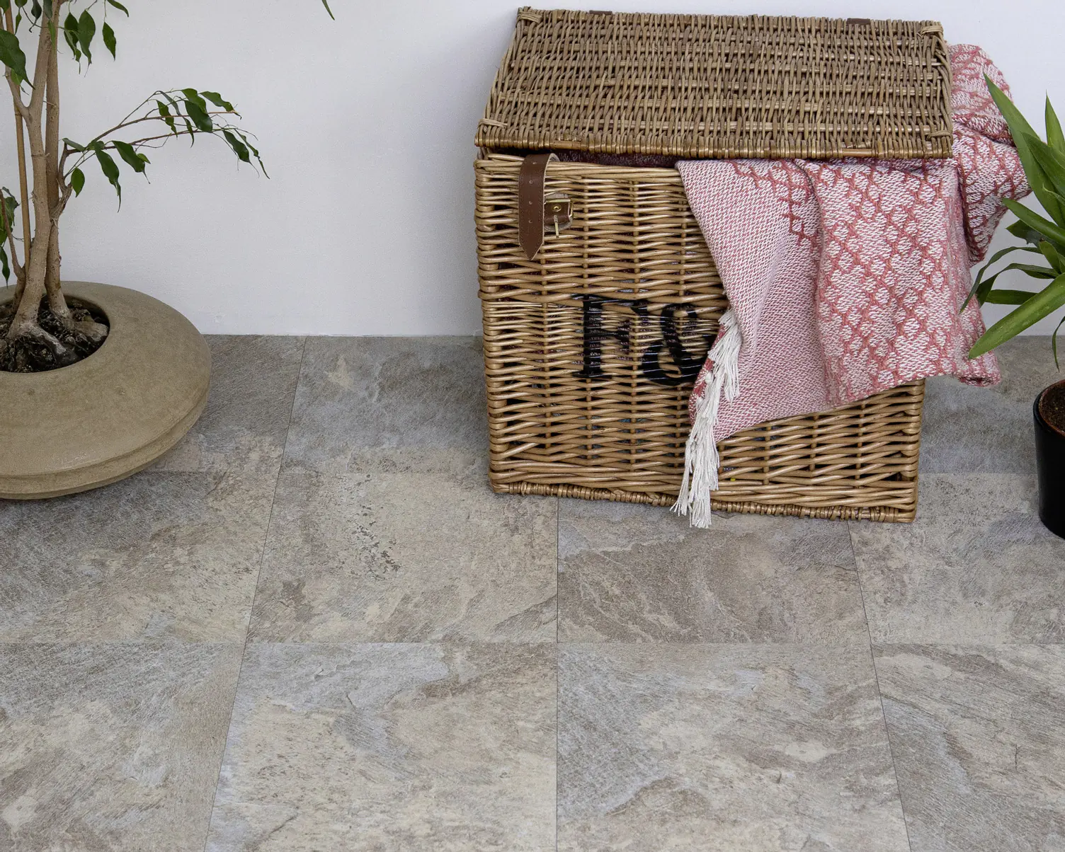 d-c-fix Bodenfliesen selbstklebend Light Slate im 11er Set 30,5 cm x 30,5 cm