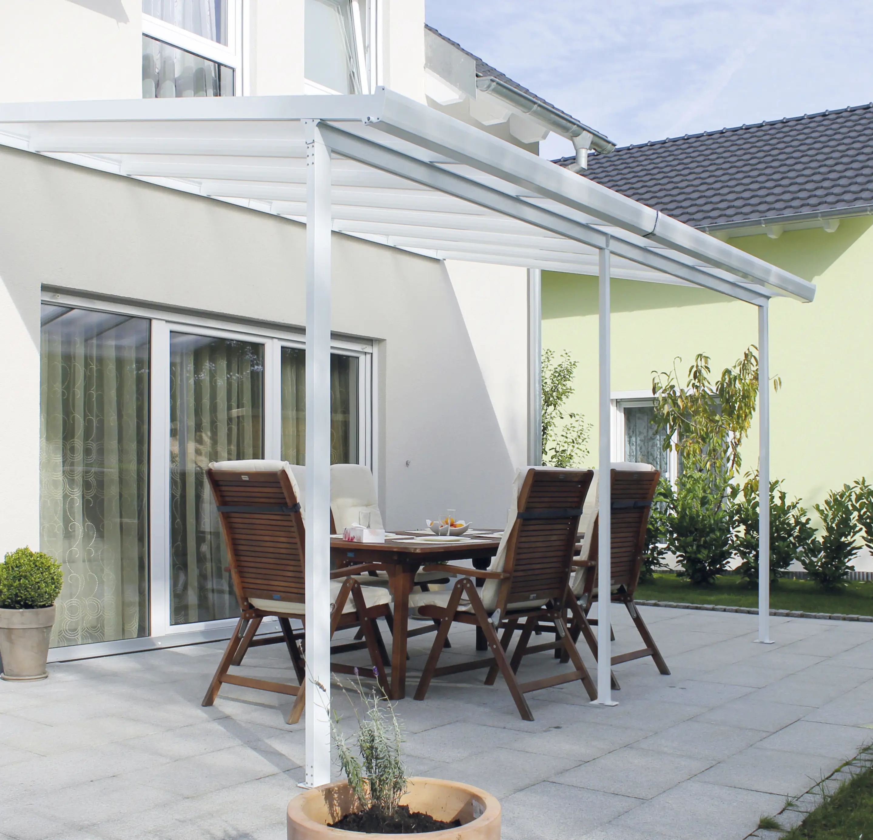 Gutta Terrassenüberdachung Basic 426x306cm weiß
