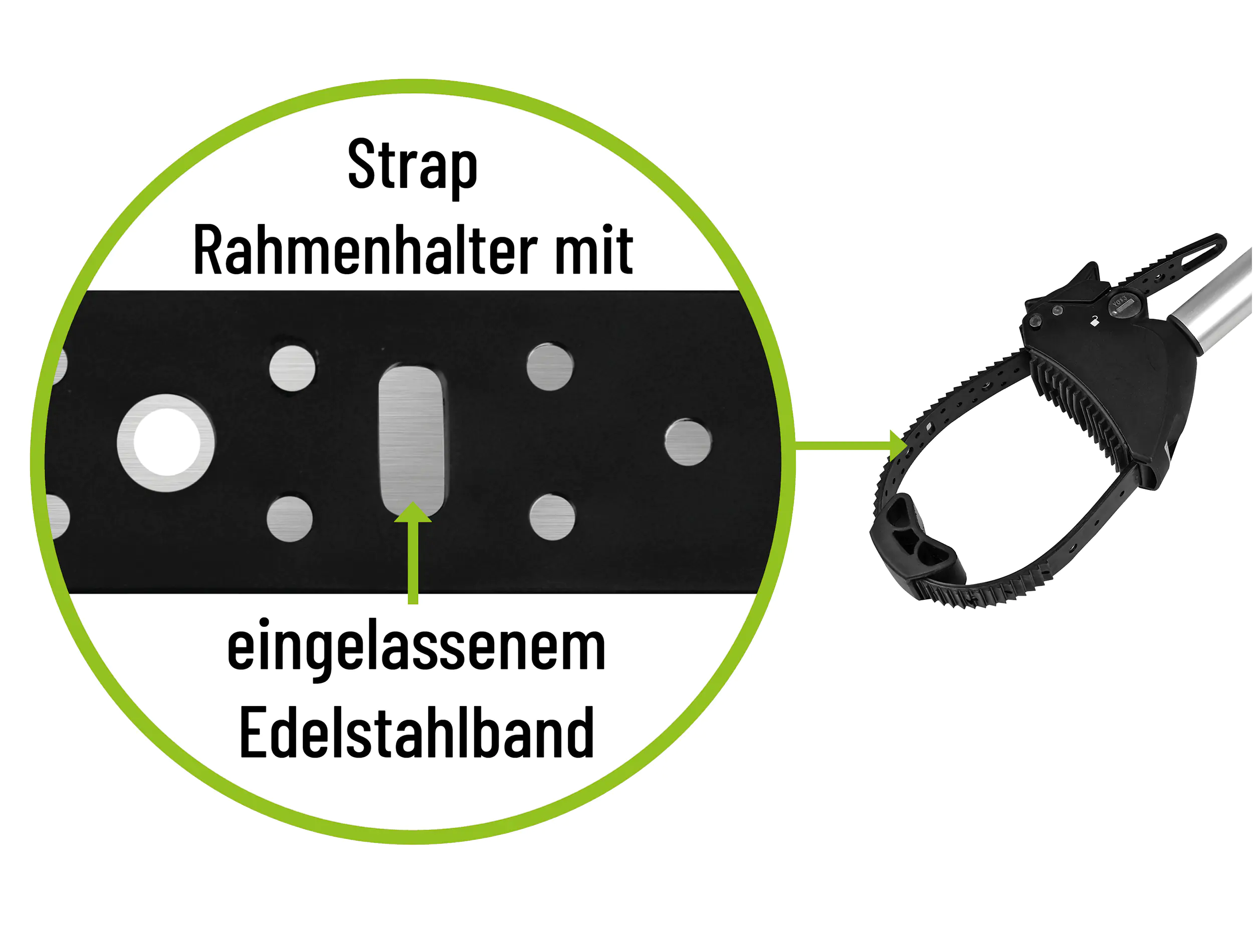 Eufab Strap-Rahmenhalter verstellbar 40 cm