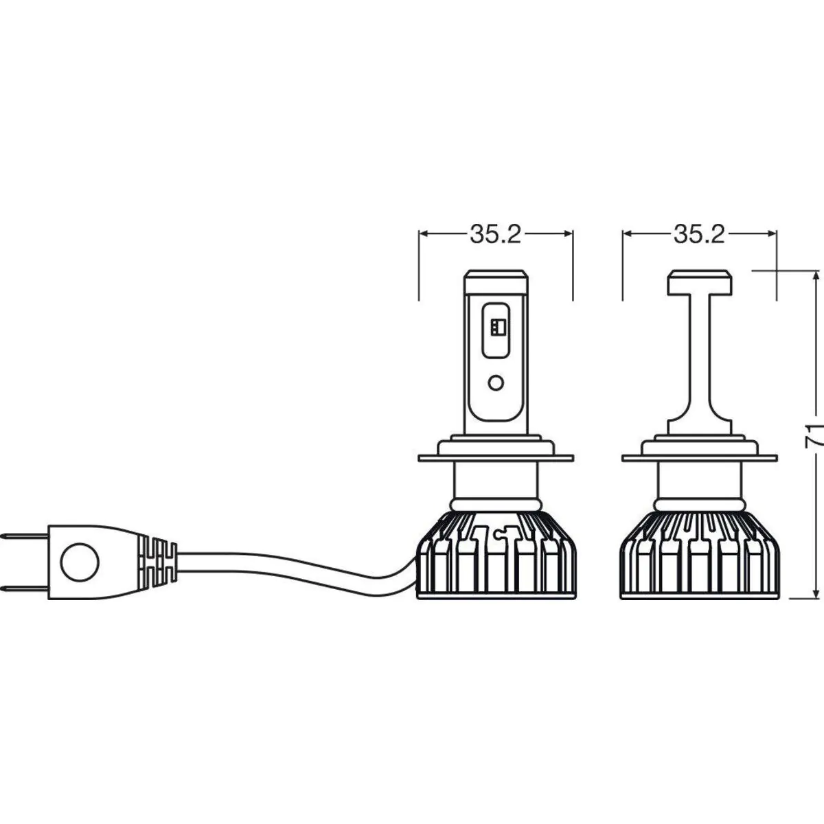 Osram Scheinwerferlampe H7 Night Breaker LED 2 Stück