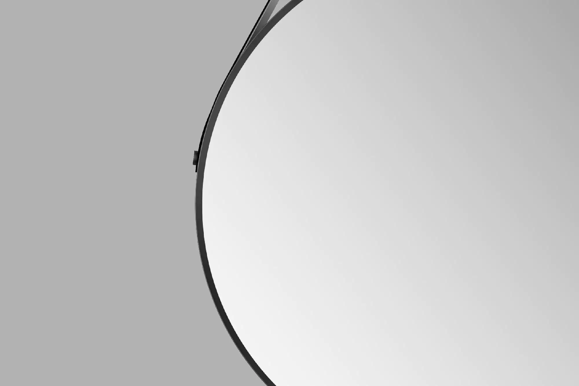 DSK Design Spiegel Silver Coiffeur Ø80 cm, schwarz