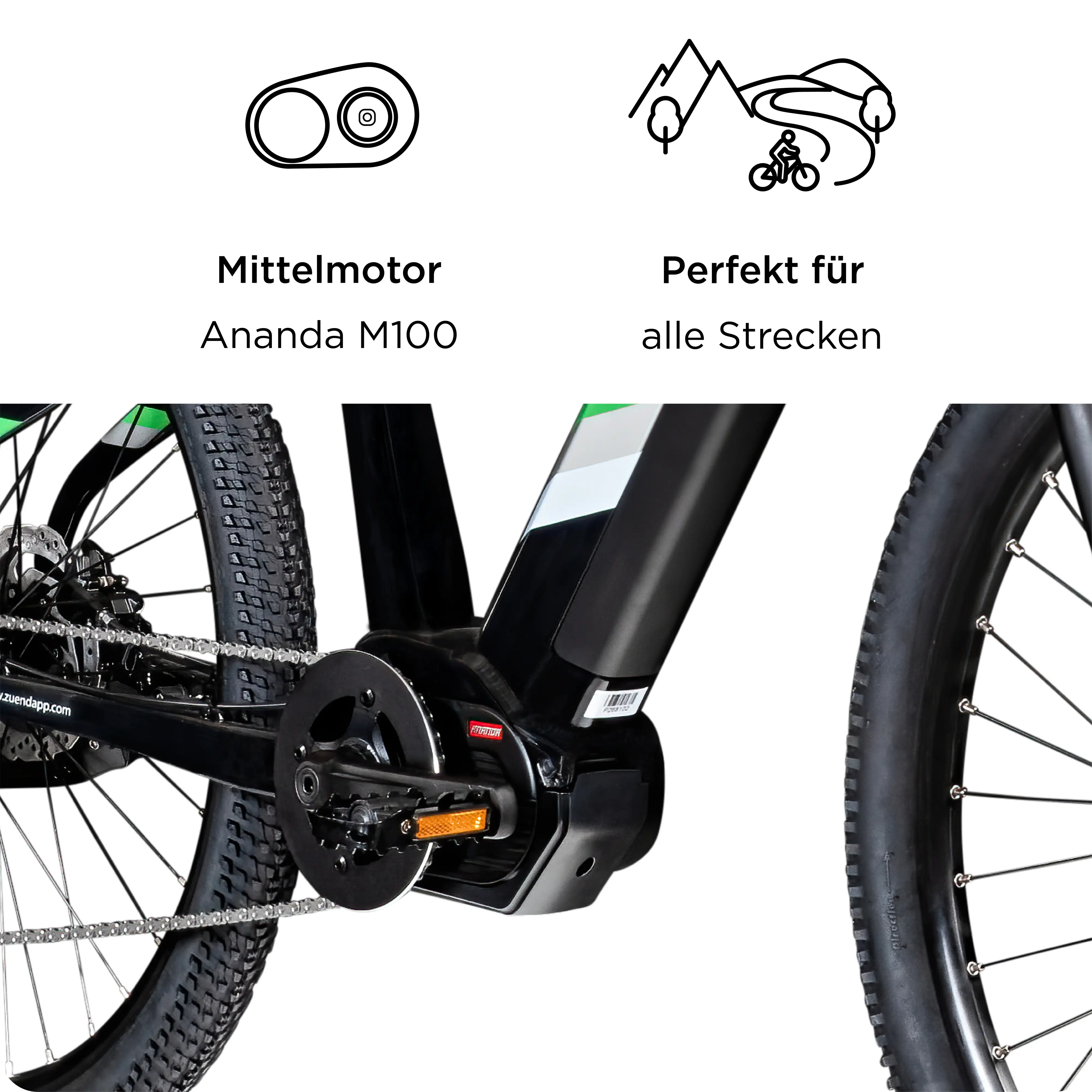 Zündapp E-Bike MTB X900 27,5 Zoll 10-Gang 733 Wh schwarz