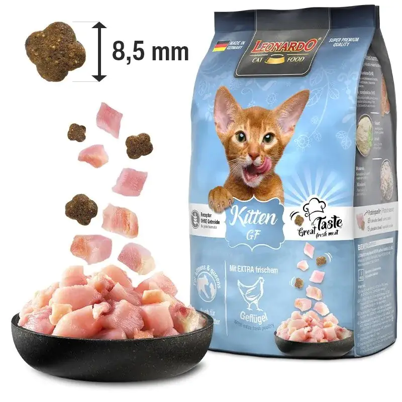 Leonardo Katzentrockenfutter  Leo Kitten GF mit extra frischem Geflügel 300 g