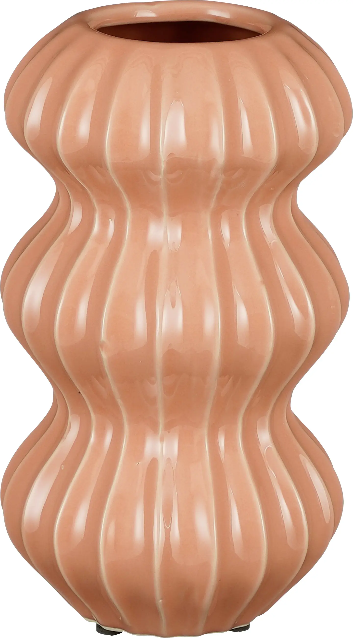 Mica Vase Pippa rosa aus Keramik 23 cm