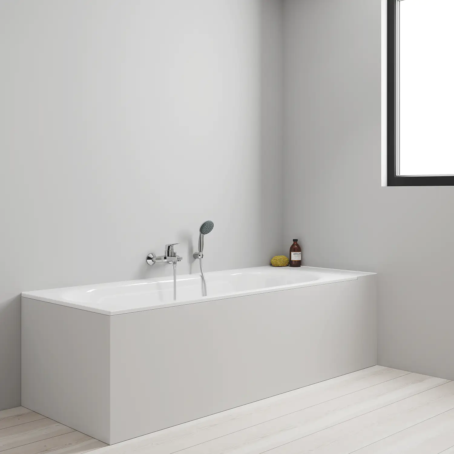 Grohe Start Flow Wannenarmatur verchromt automatische Umstellung
