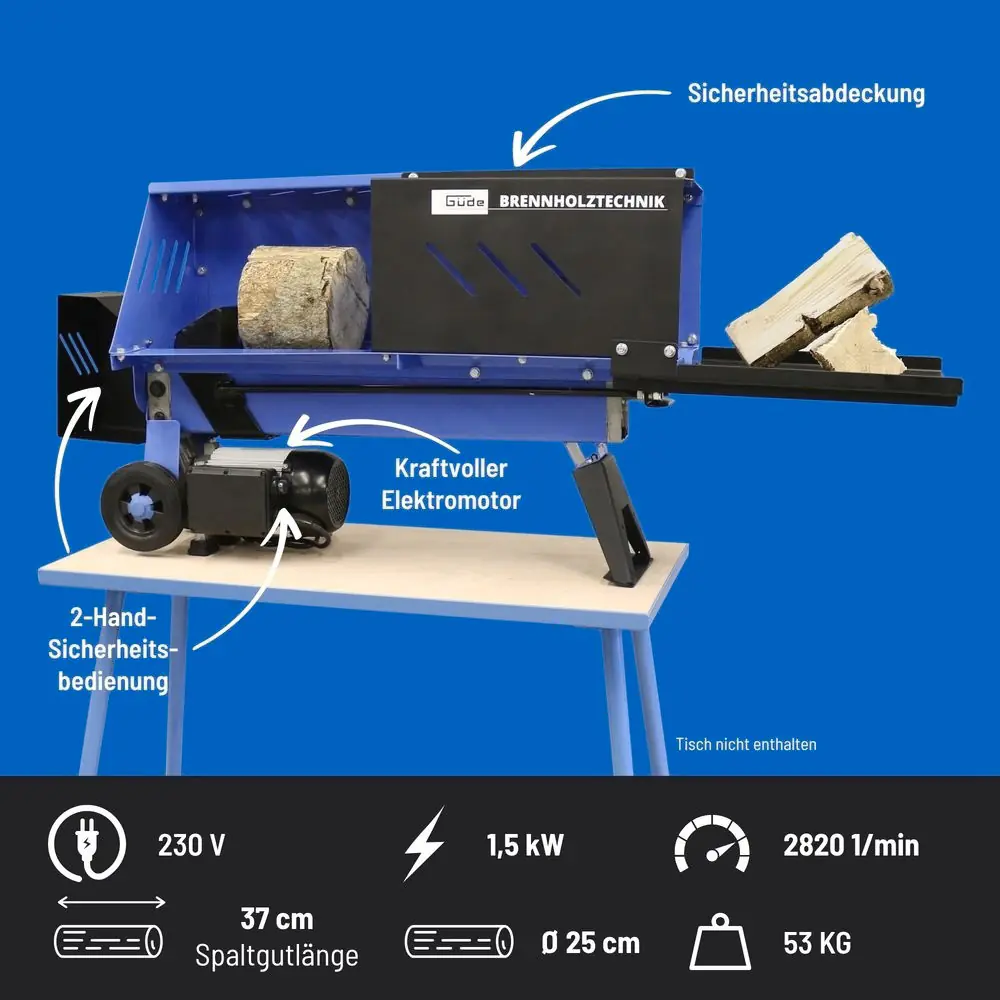 Güde Holzspalter GHS 370/4TE 4 t