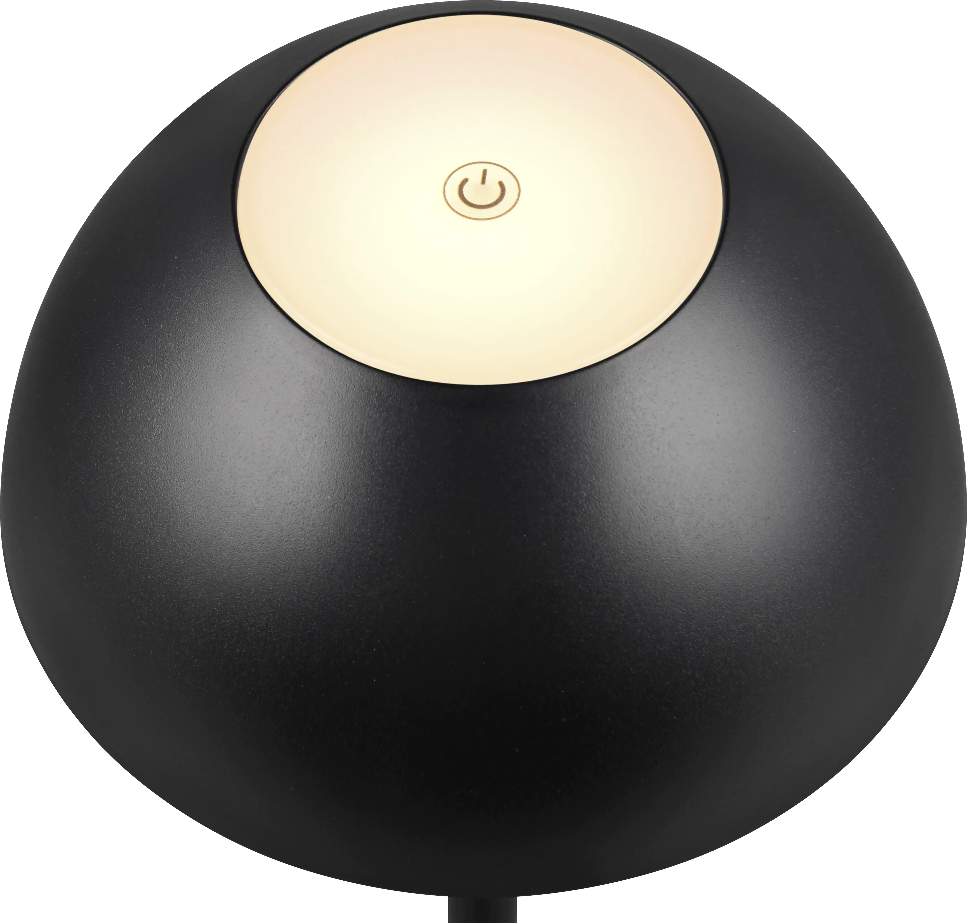 Reality Leuchten LED Akku-Tischleuchte Ricardo schwarz 30 cm warmweiß