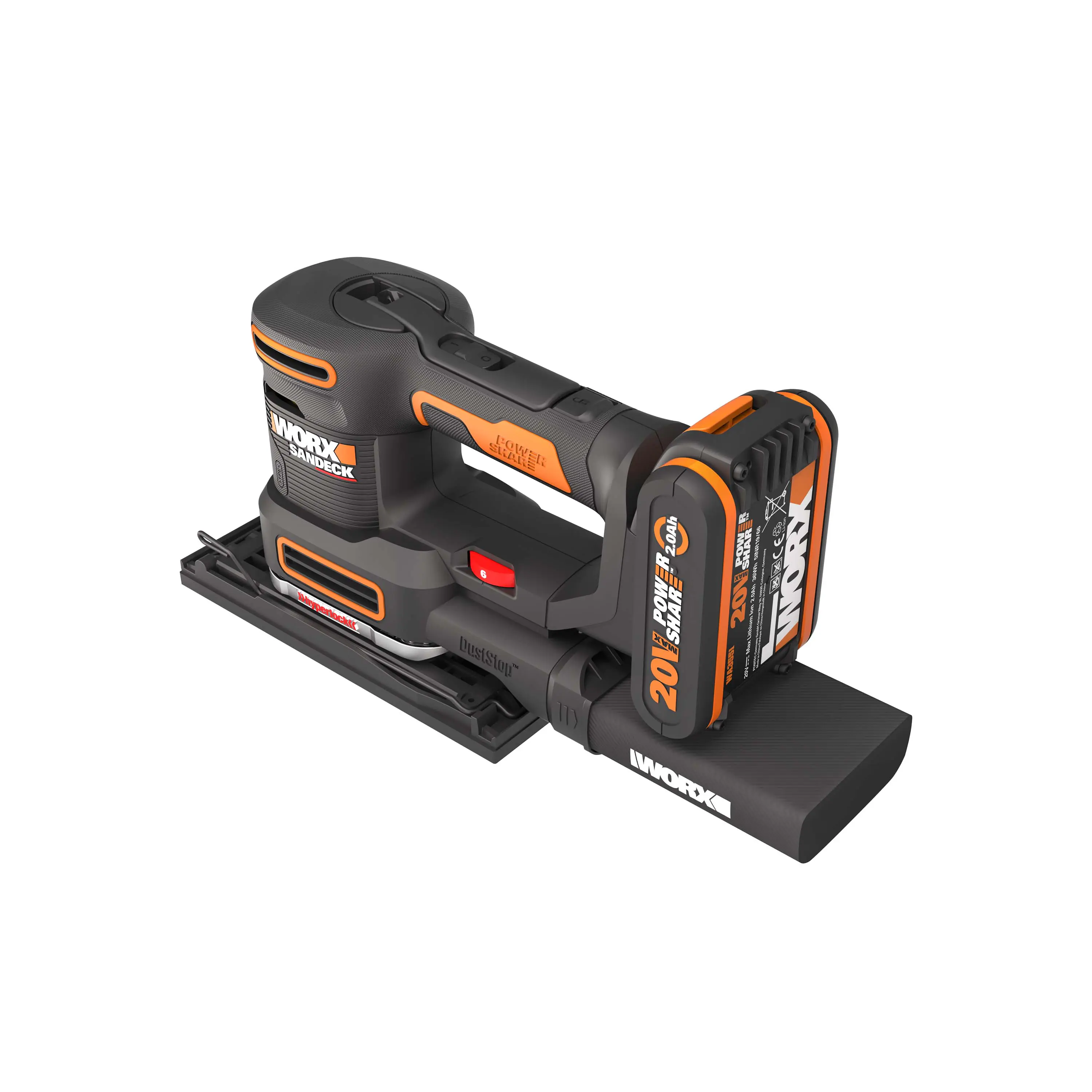 Worx Akku-Multischleifer Sonicrafter WX820 20 V inkl. Akku 2 Ah & Ladegerät