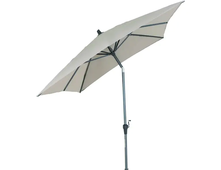 Siena Garden Mittelstockschirm Avio taupe 300 x 200 cm