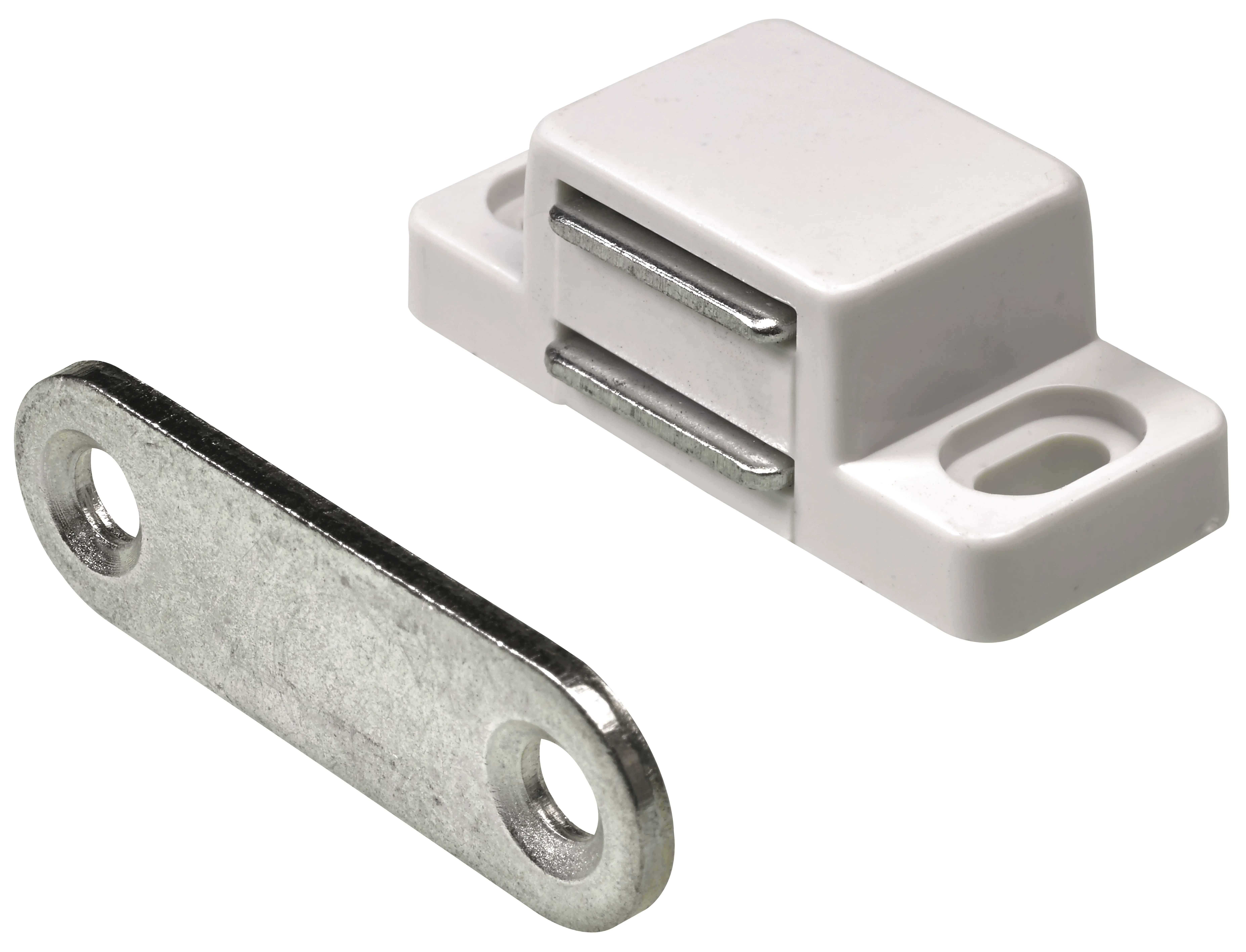 Hettich Magnetschnäpper 13 x 15 x 35 mm weiß 4 kg - 4 Stück