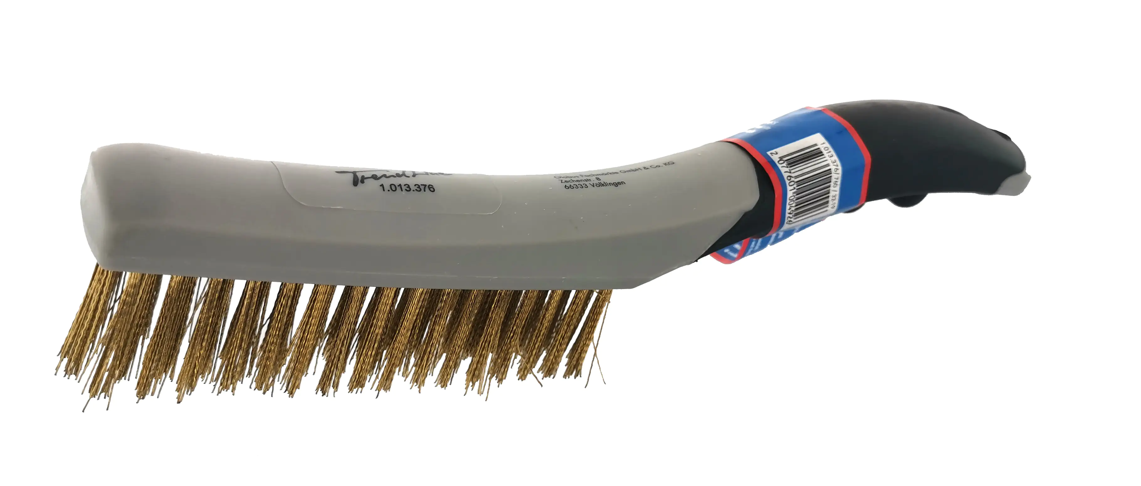 TrendLine Drahtbürste Messing 4-reihig Kunststoffgriff