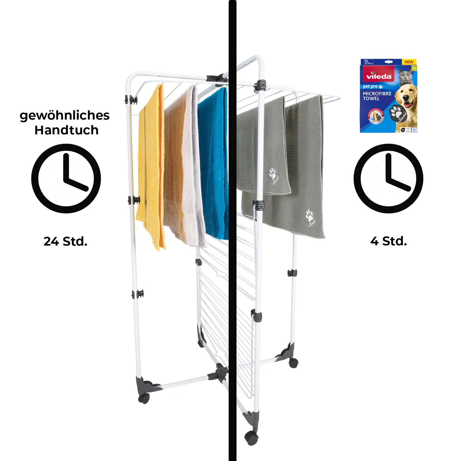Vileda Microfaser-Handtuch M Pet Pro 