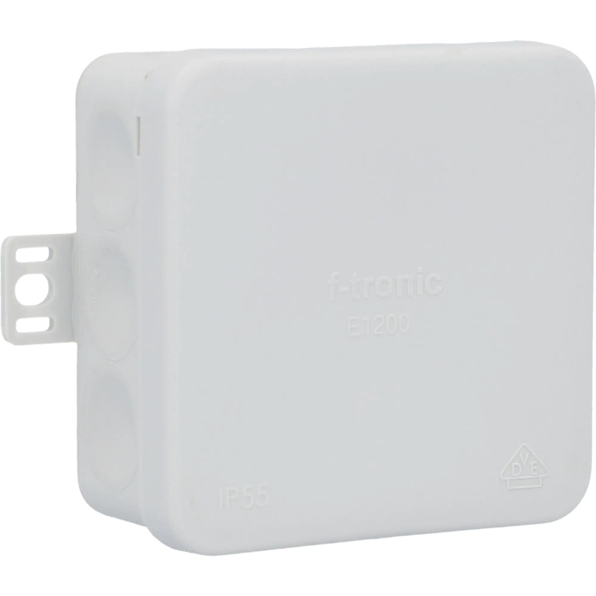 Aufputz-Abzweigkasten IP55 mit Membran 80x80x37mm grau