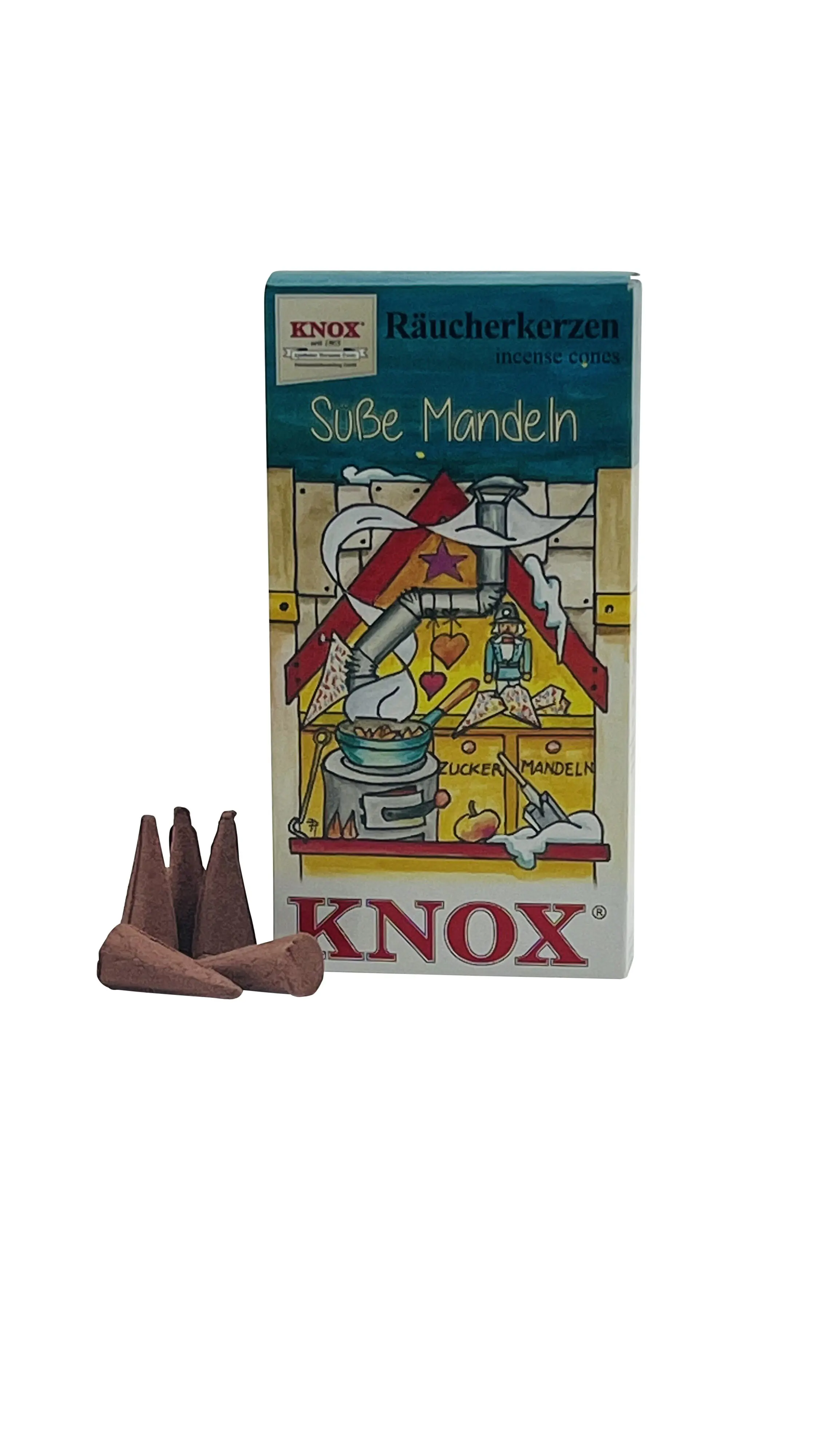Knox Räucherkerzen Weihnachtsbäckerei Süße Mandeln - 24 Stück
