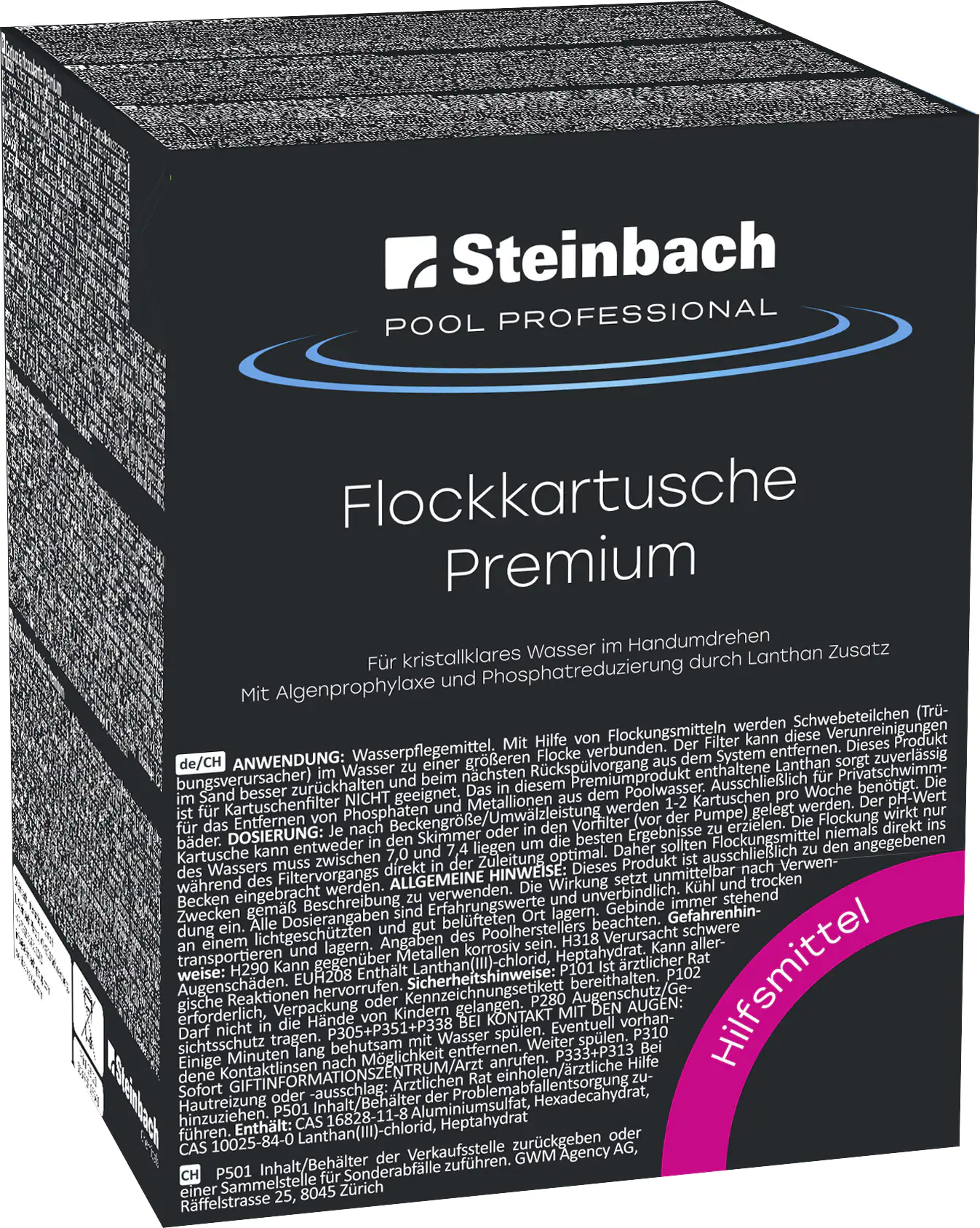 Steinbach Pool Professional Flockkartusche Premium 8 x 125 g, 1 kg