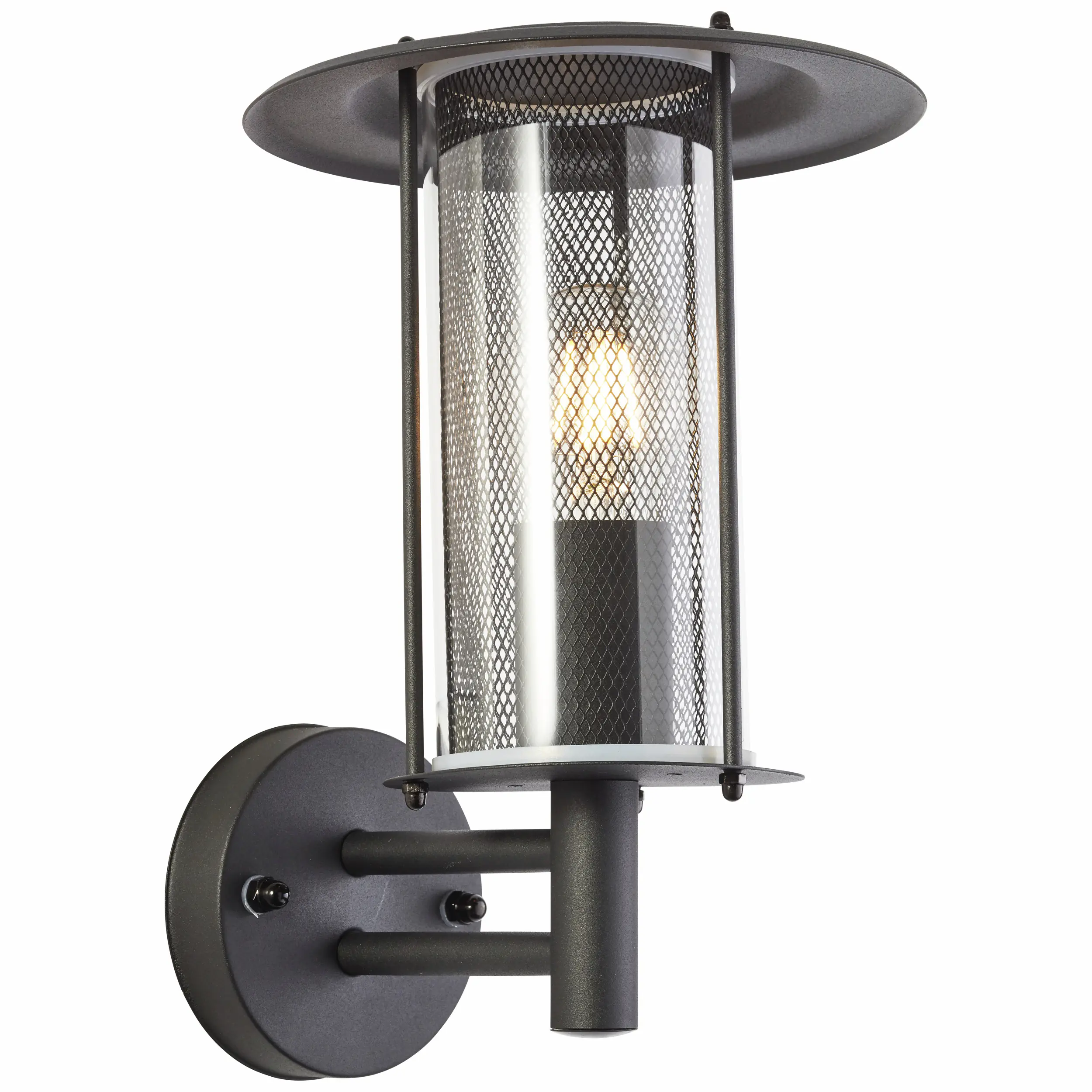 Brilliant Außenwandleuchte Detroid 30,2 x 19,8 cm schwarz matt