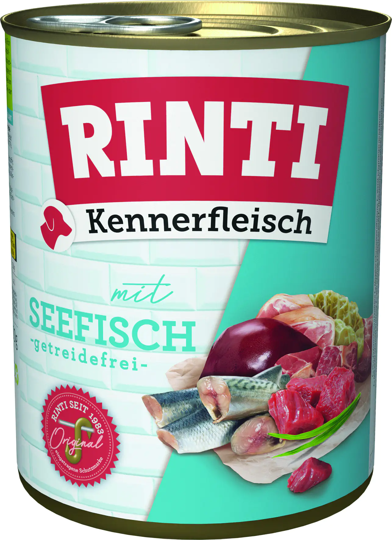 Rinti Kennerfleisch Hundenassfutter Adult getreidefrei 800 g Seefisch bei Kartonabnahme