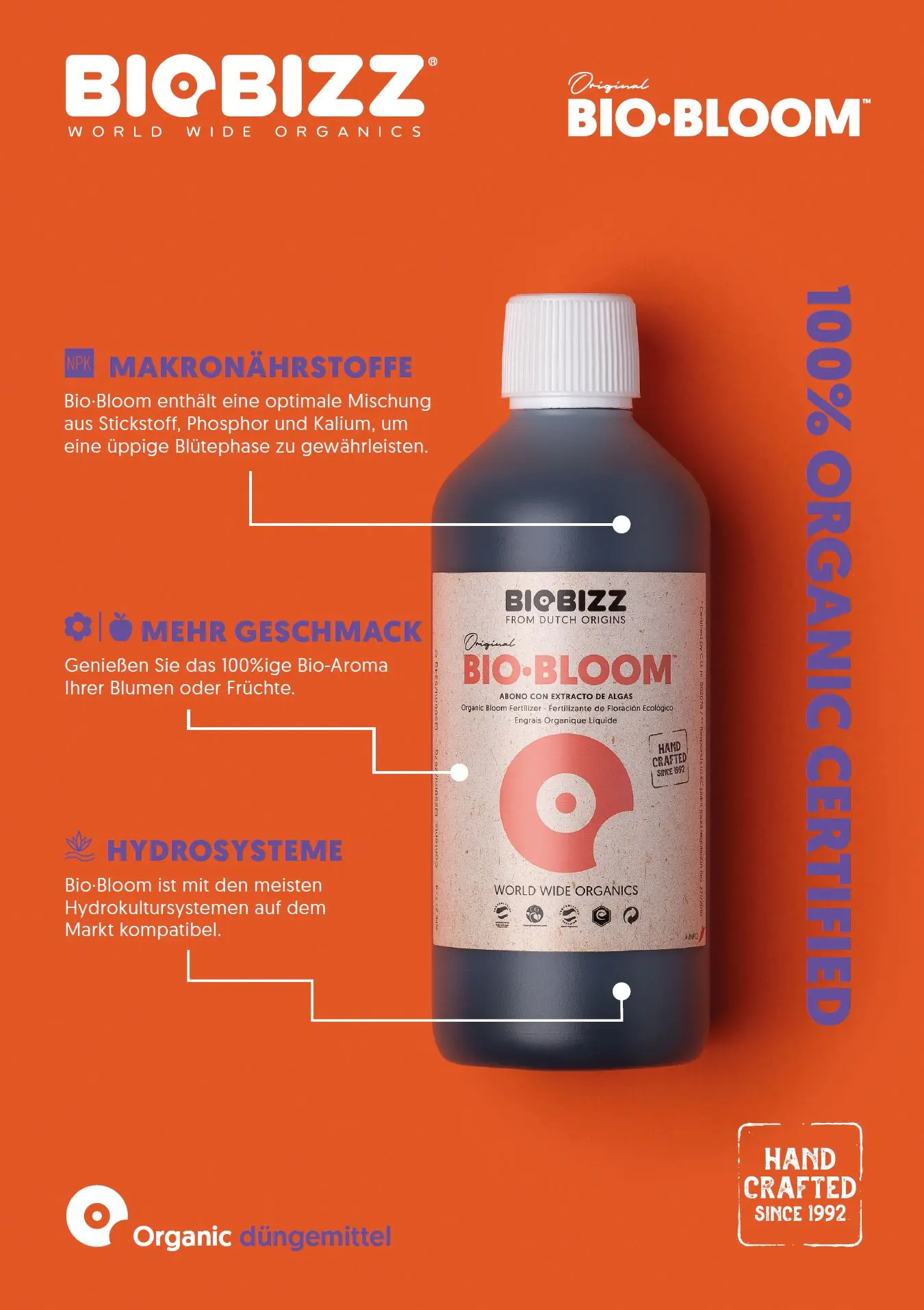 BioBizz Grow Dünger Bio-Bloom 1 L