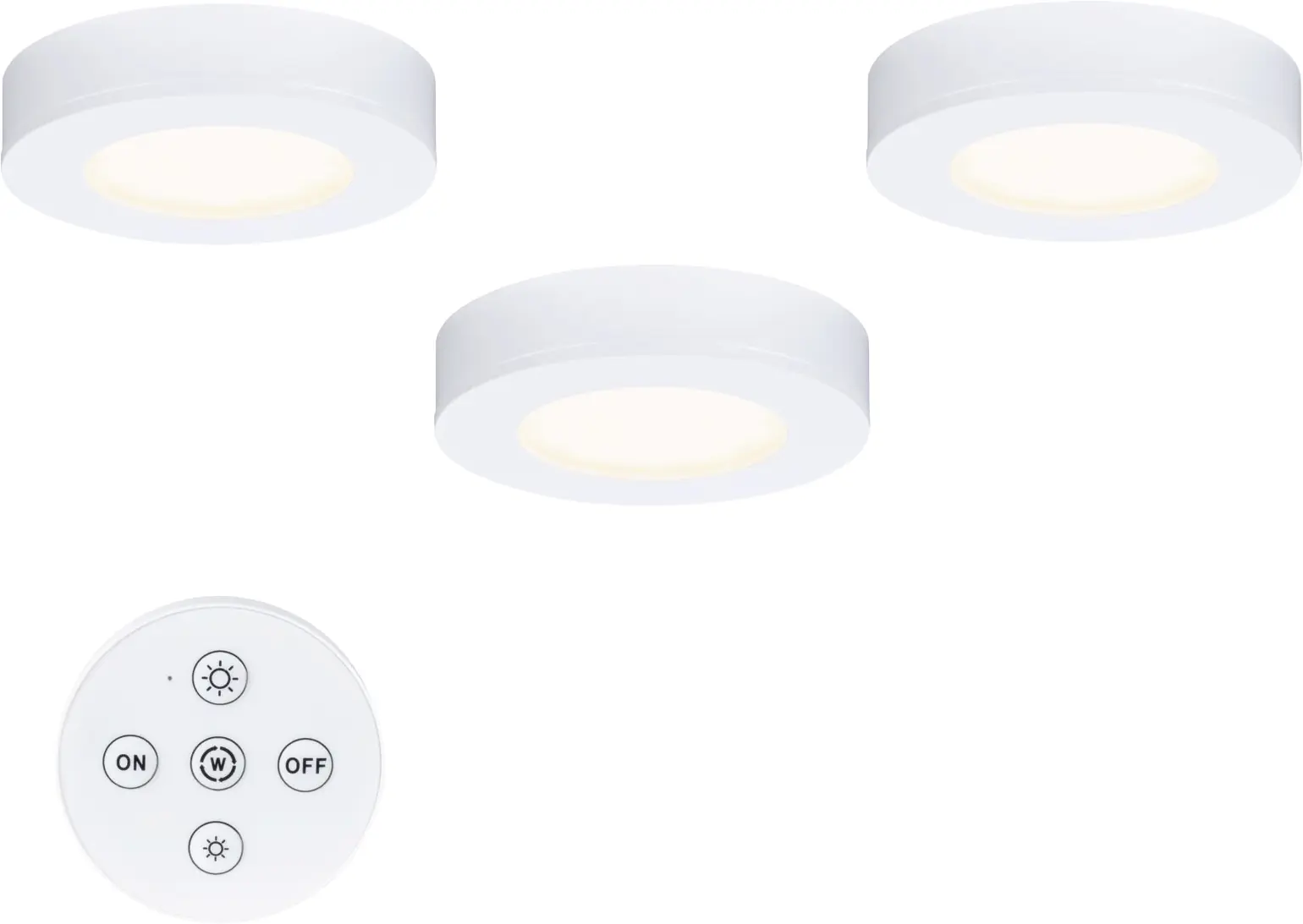 Paulmann LED Unterbauleuchte Batuno weiß Ø 7 cm TW 3er Set