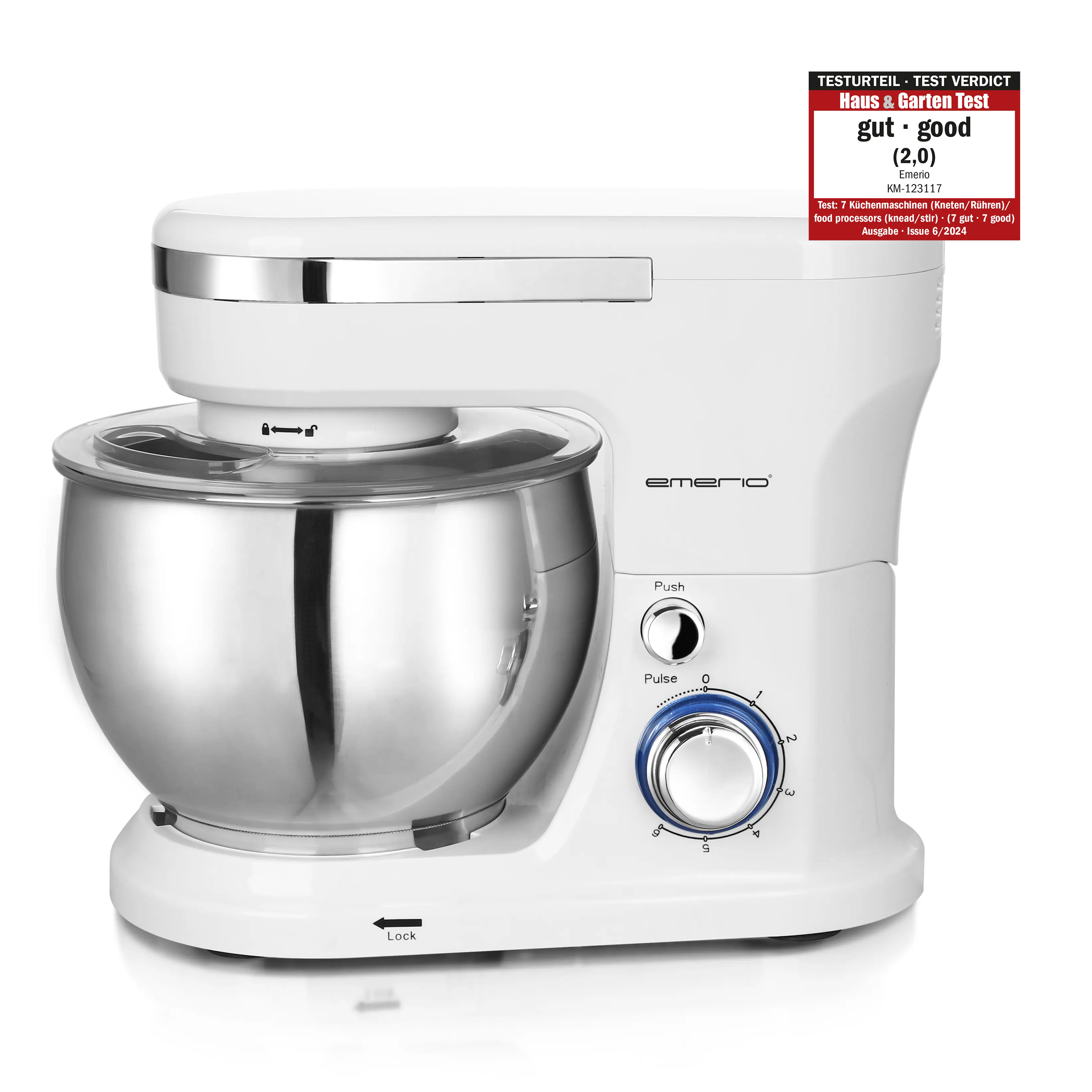 Emerio Küchenmaschine KM-123117 inkl. 5 L Rührschlüssel 1000 W