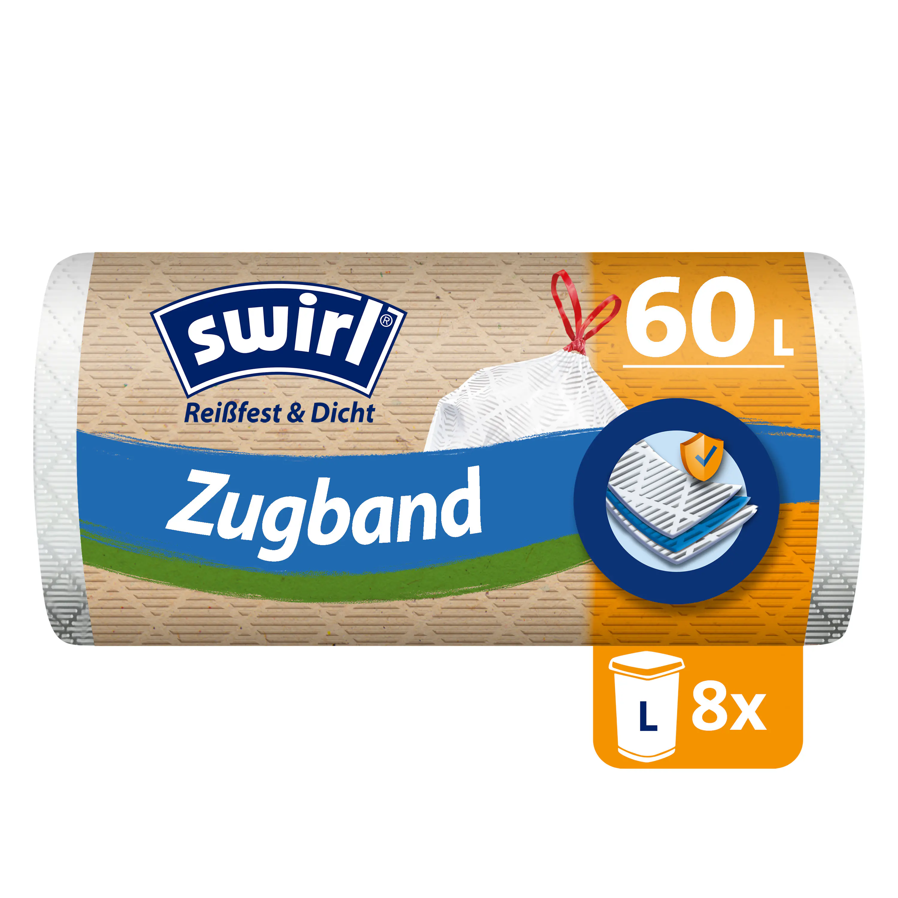 Swirl Zugband-Müllbeutel 60 L