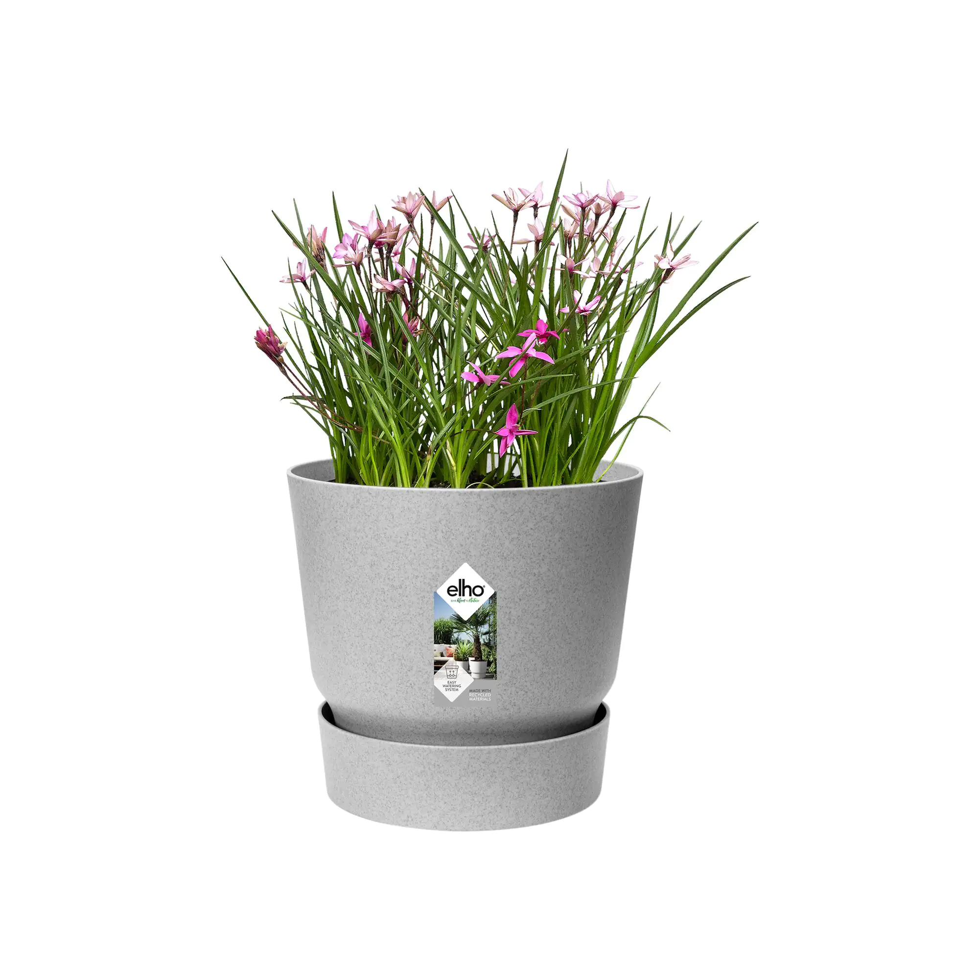 Elho Pflanztopf Greenville Ø 25 x 23 cm living beton