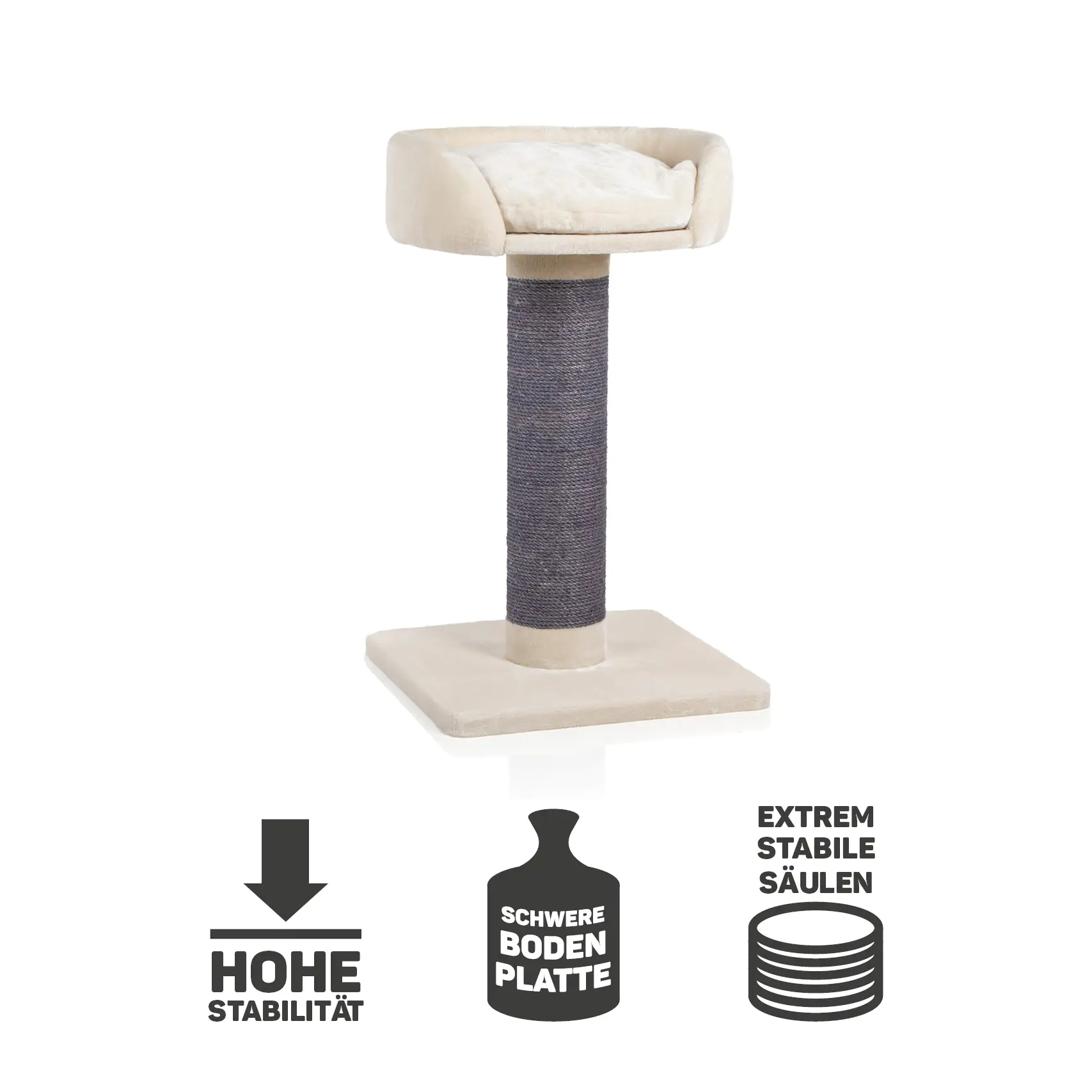 CanadianCat Kratzbaum Savanah 120 H 102 cm beige