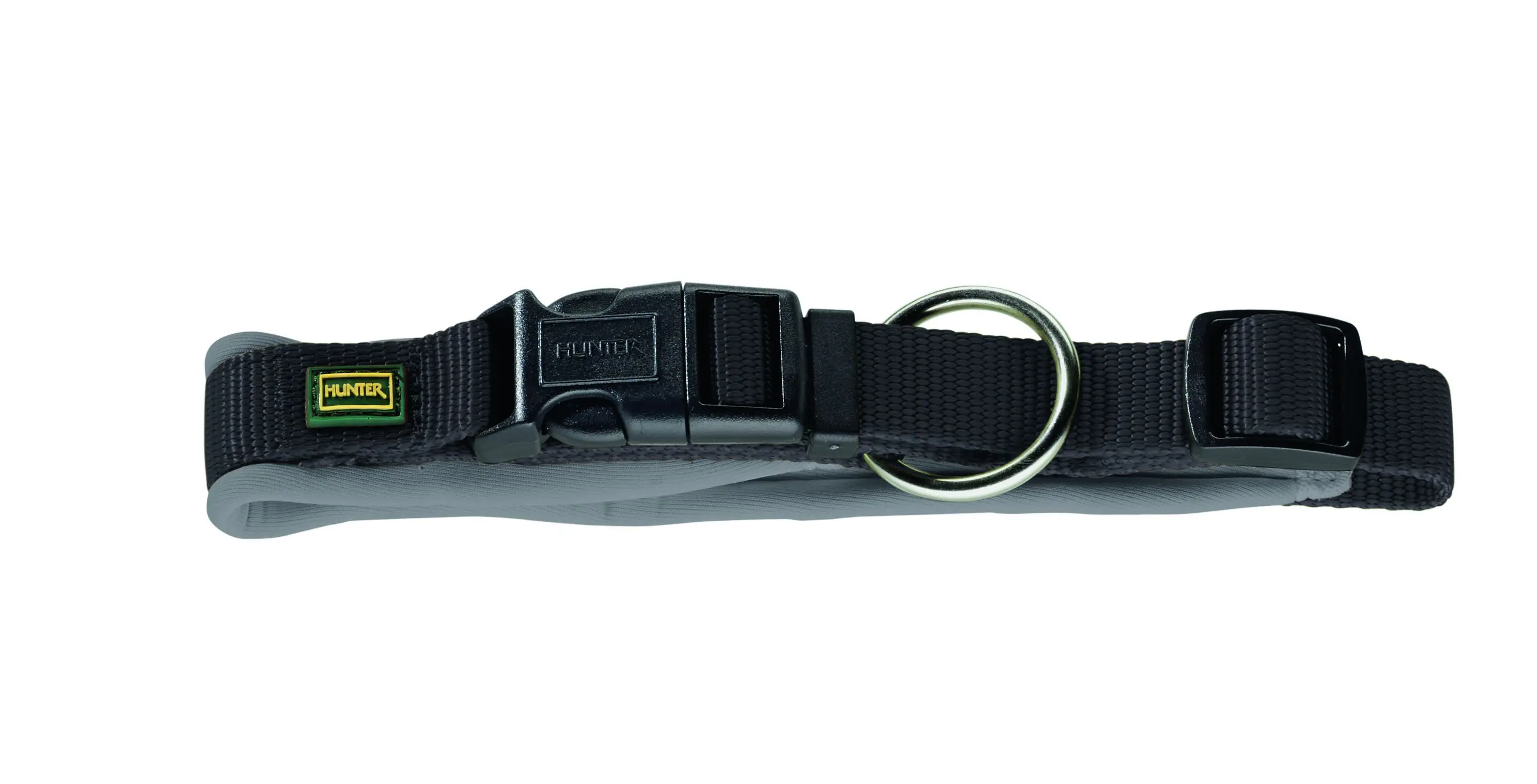 Hunter Hundehalsband Vario Plus S-M schwarz/grau