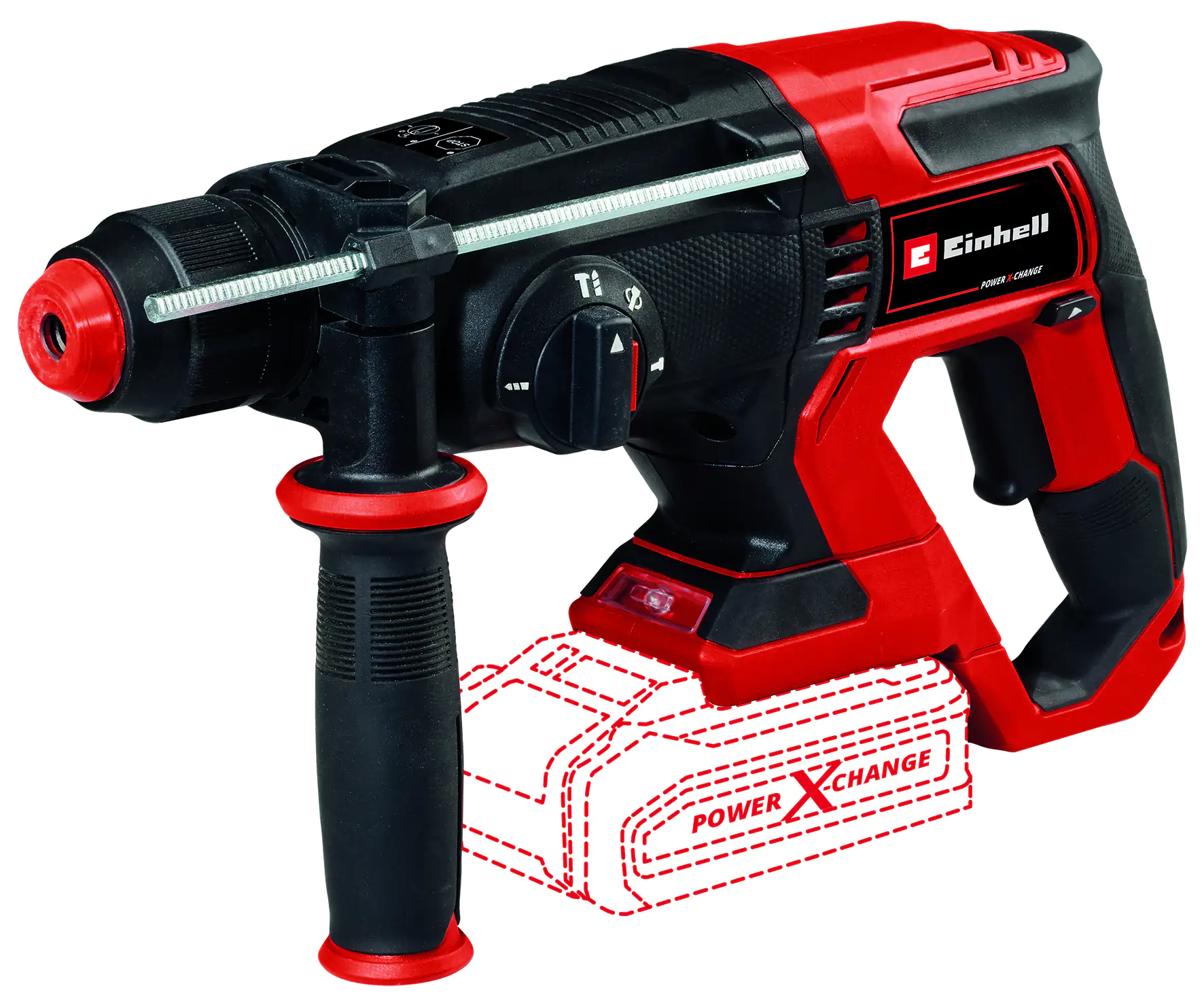 Einhell Akku-Bohrhammer TE-HD 18/20 Li Solo 18 V