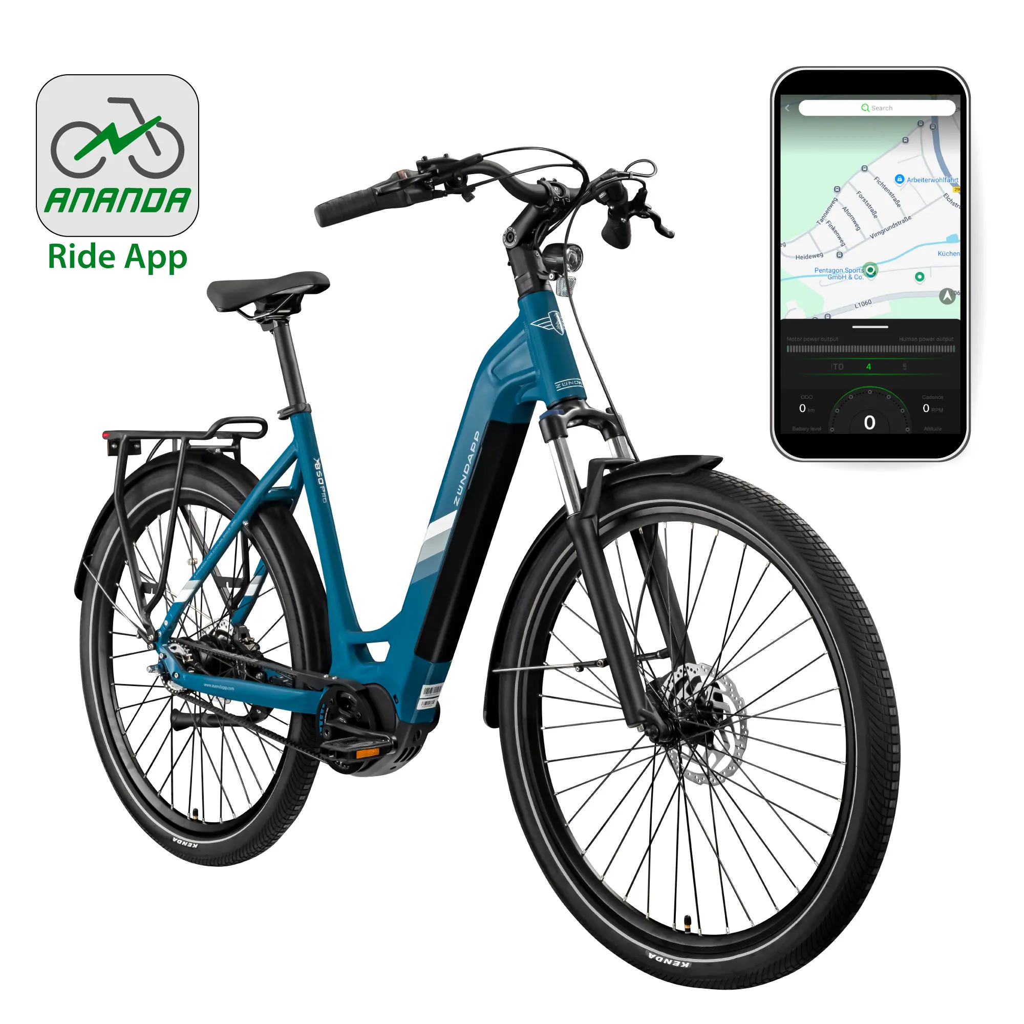 Zündapp E-Bike Trekking X850 Pro 29 Zoll 5-Gang 550 Wh blau