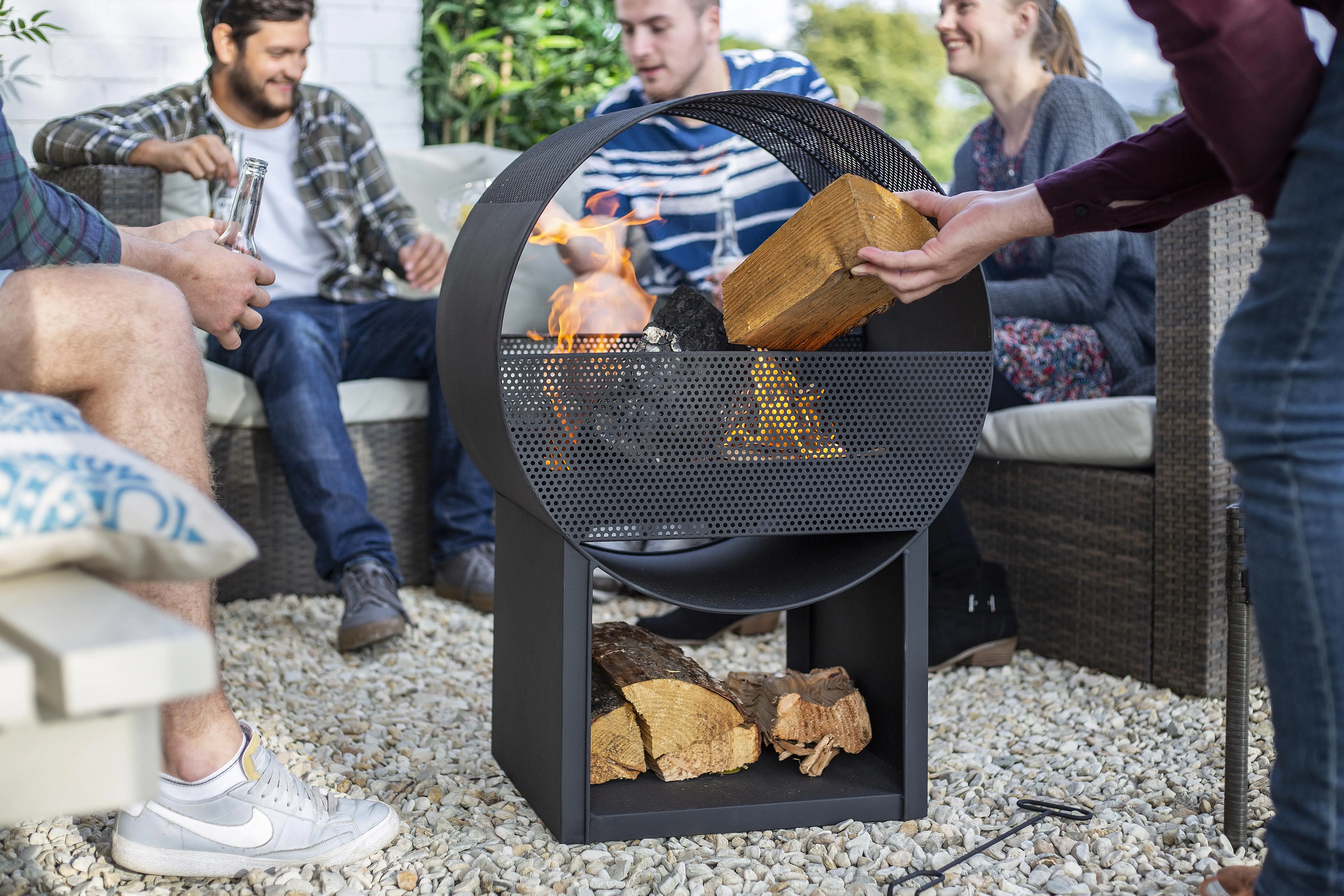 Buschbeck Feuerschale Porthole 61 x 61 x 43 cm