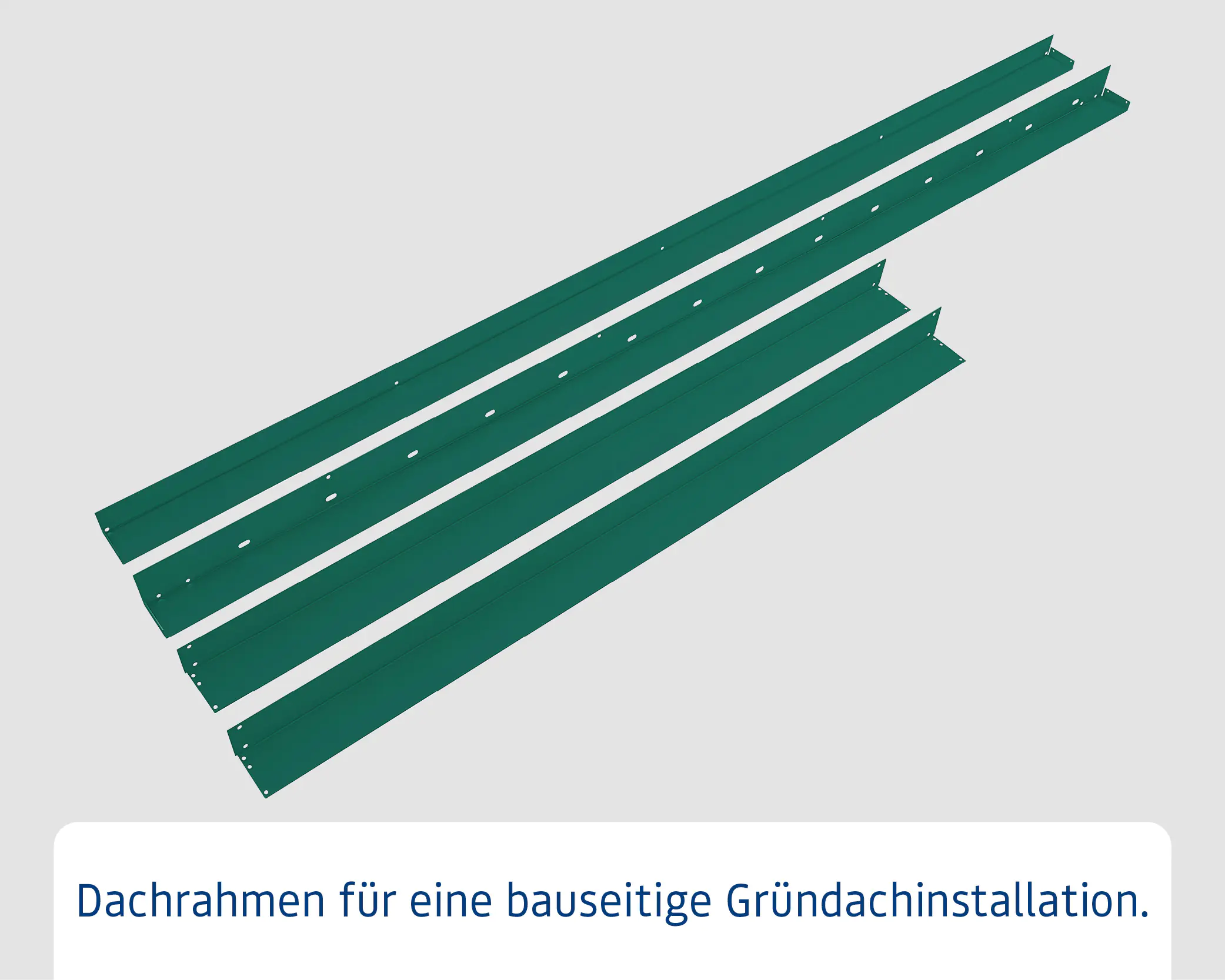 EcoStar Dachrahmen für Gründach Pultdach Typ 2 grün