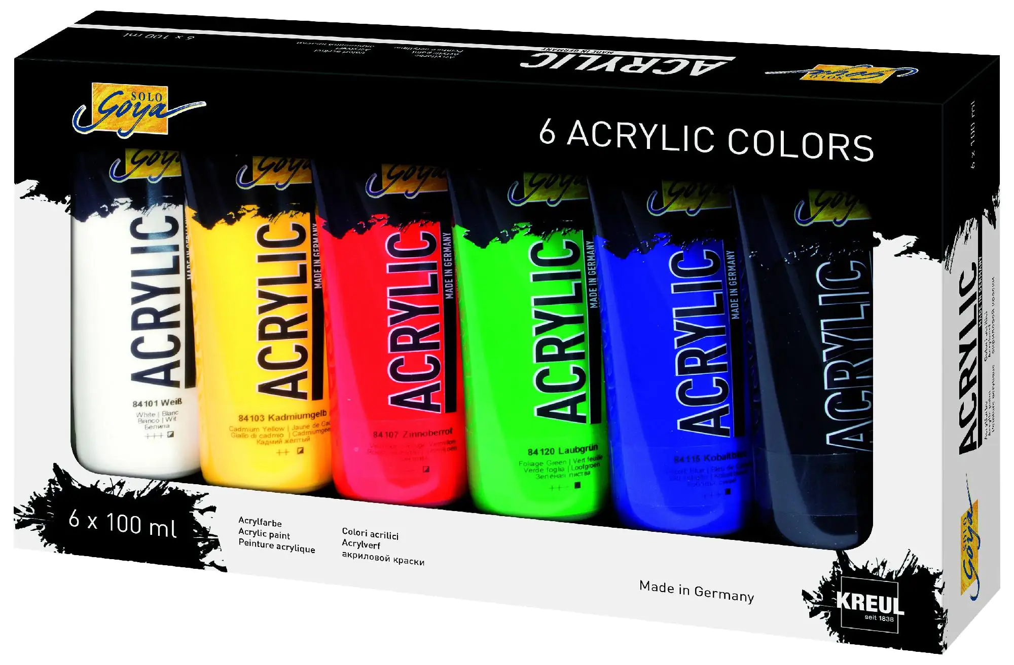 Kreul Solo Goya Acrylic Tuben 6er Set x 100 ml