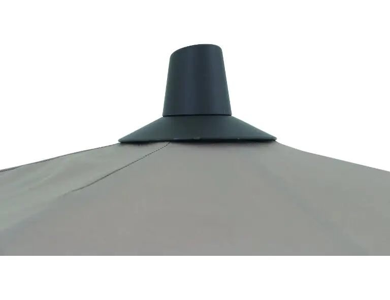 Siena Garden Mittelstockschirm Avio taupe 300 x 200 cm