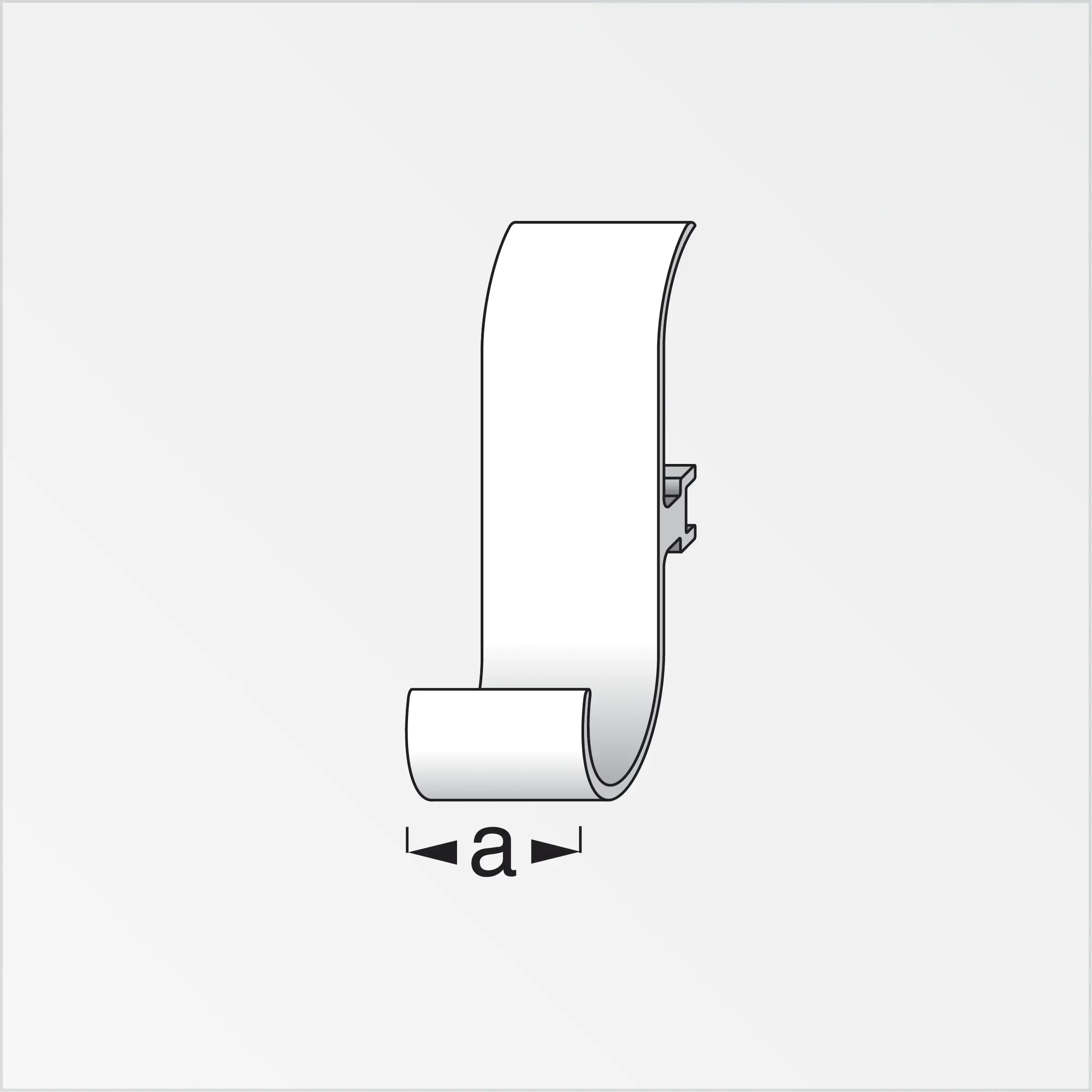 alfer Universalhaken weiß