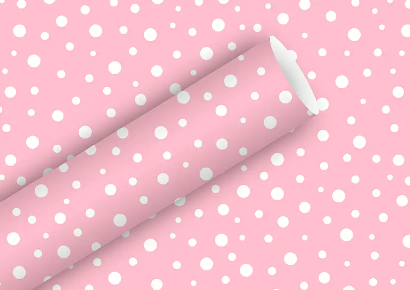 Braun & Company Geschenkpapier rosa 2 m x 70 cm
