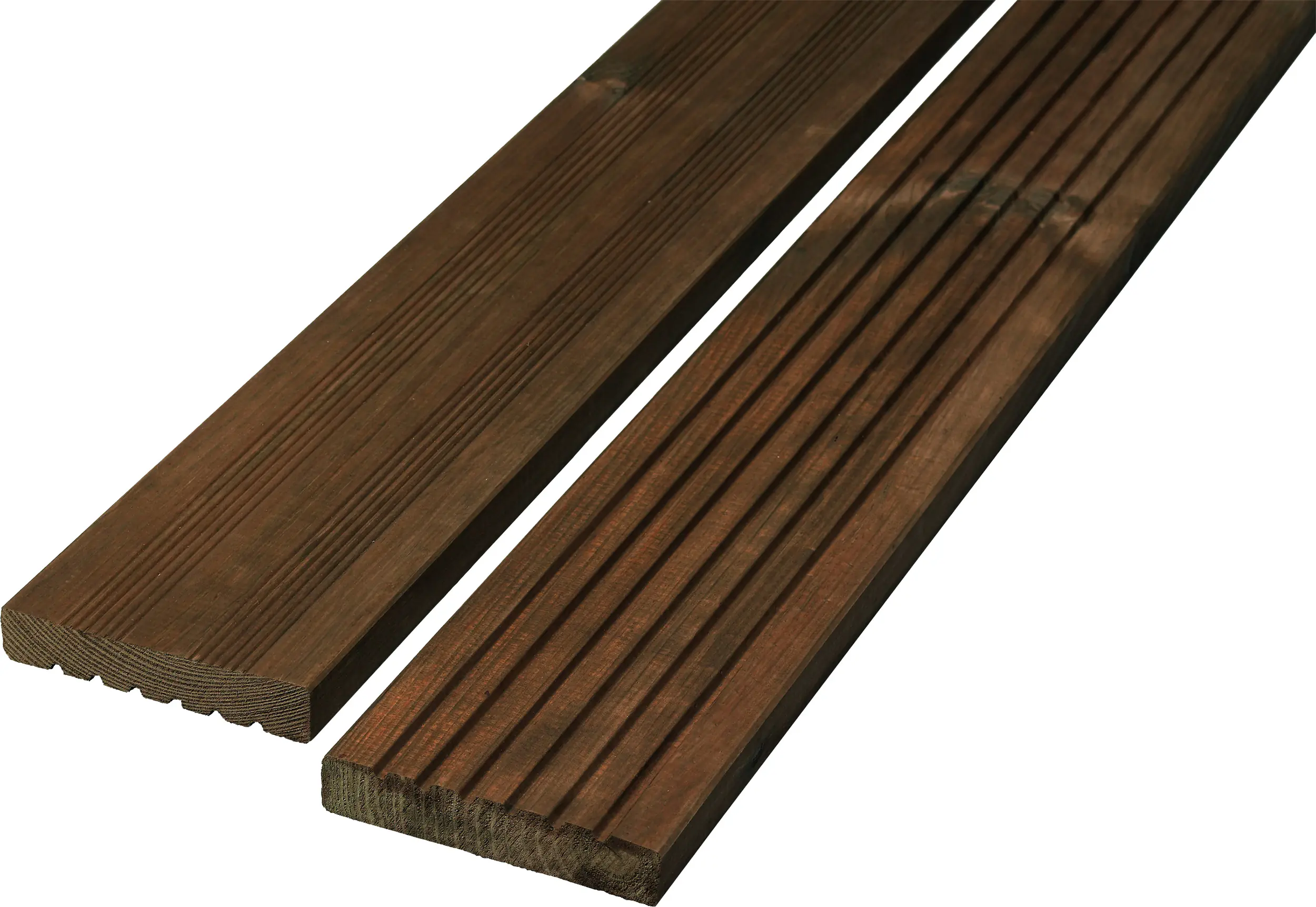 Rettenmeier Terrassendiele Kiefer 200 x 14,5 x 2,8 cm grob/fein teakbraun