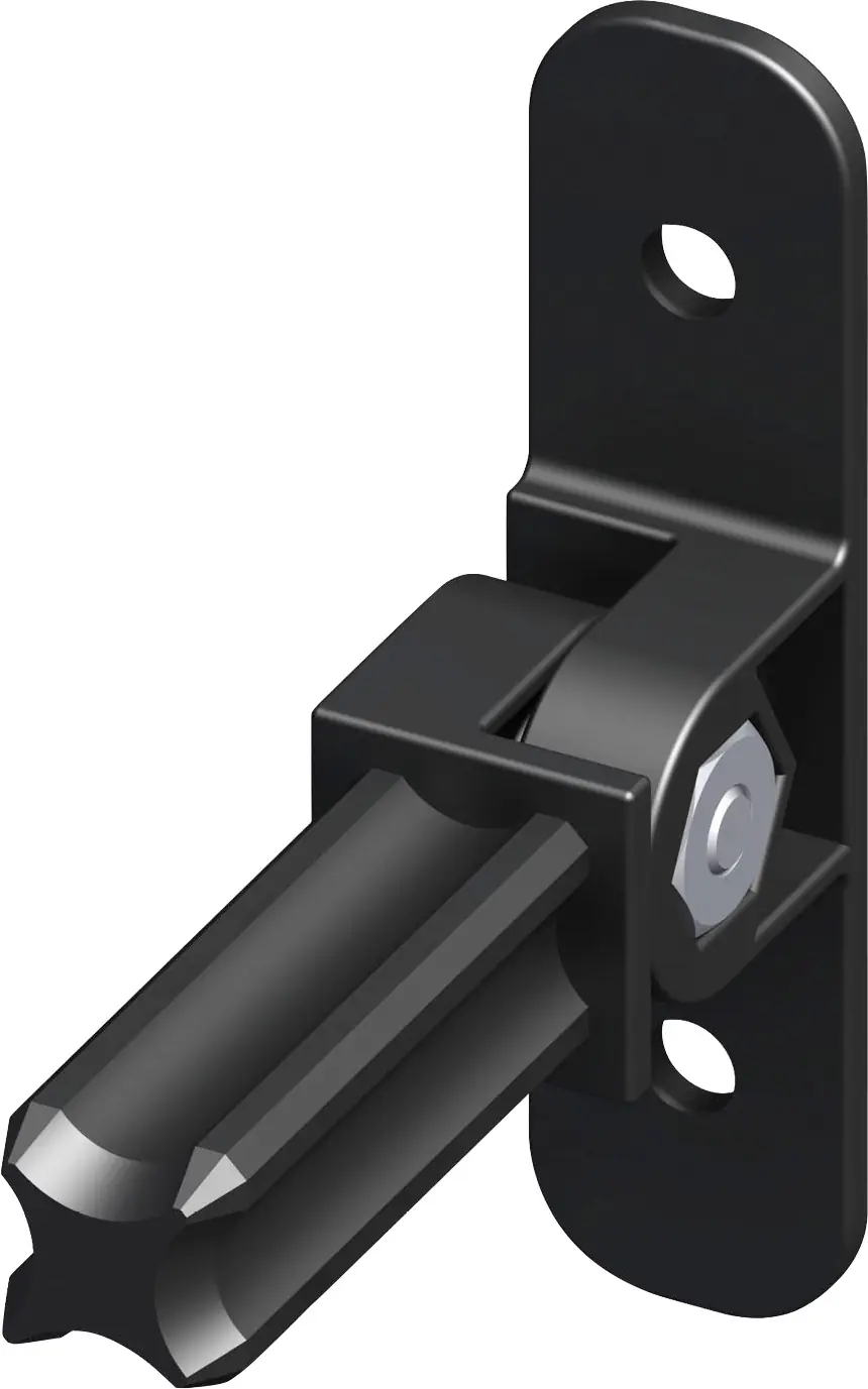 alfer Gelenk-Flansch-Verbinder, 1 Zapfen 7.5 mm Kunststoff glatt schwarz