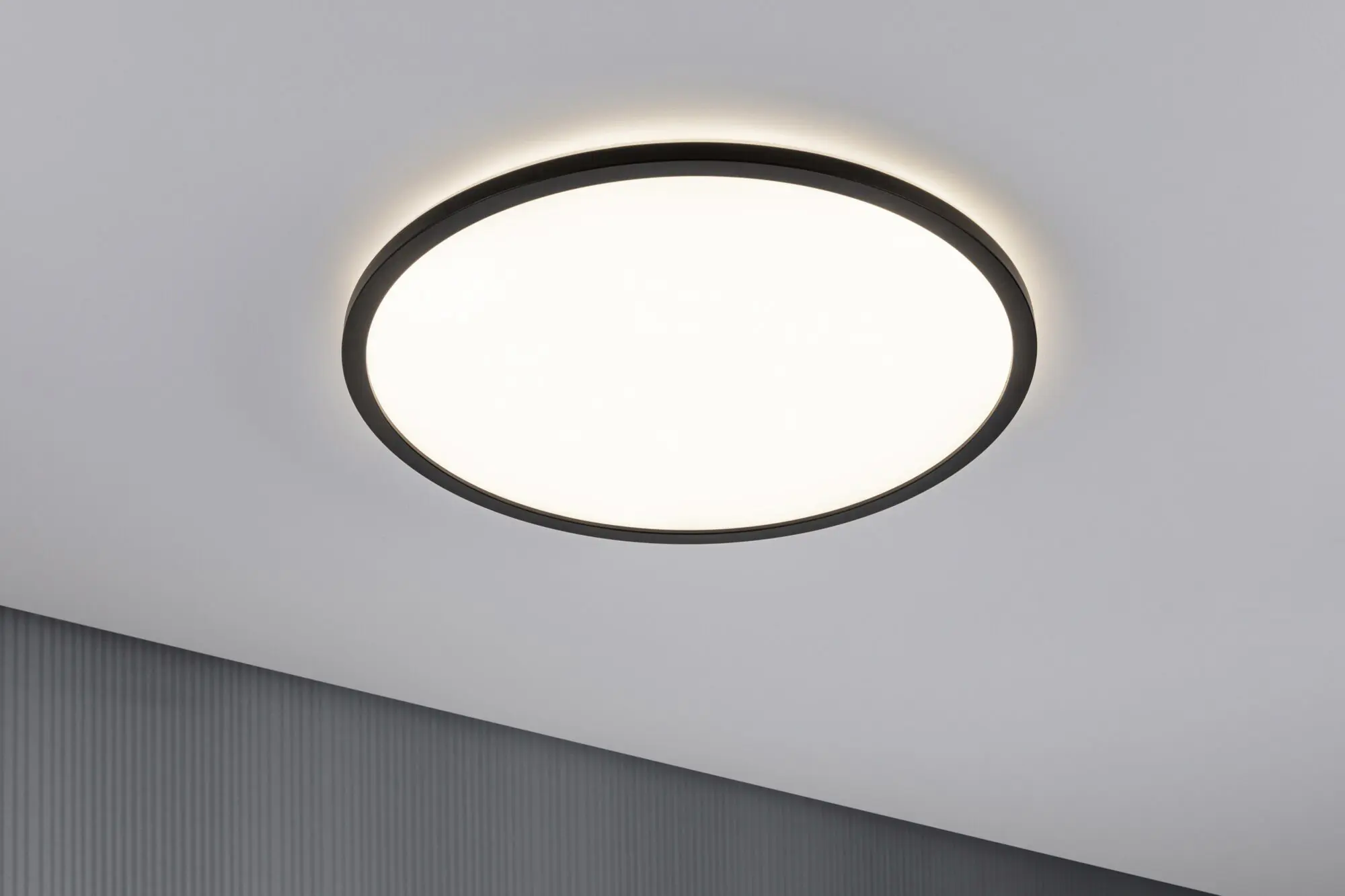 Paulmann LED Panel Atria Shine schwarz Ø 42 cm warmweiß dimmbar